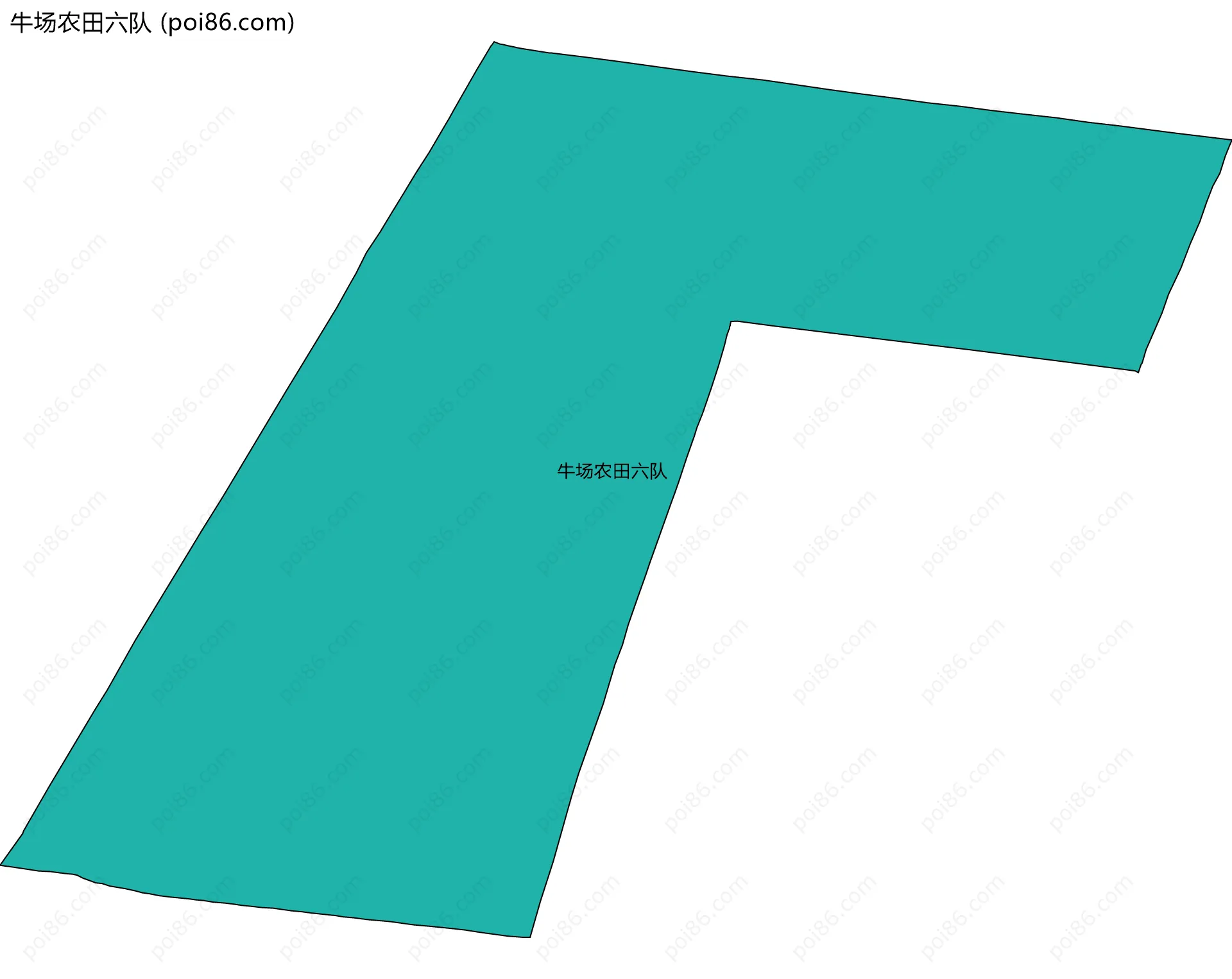 牛场农田六队边界地图