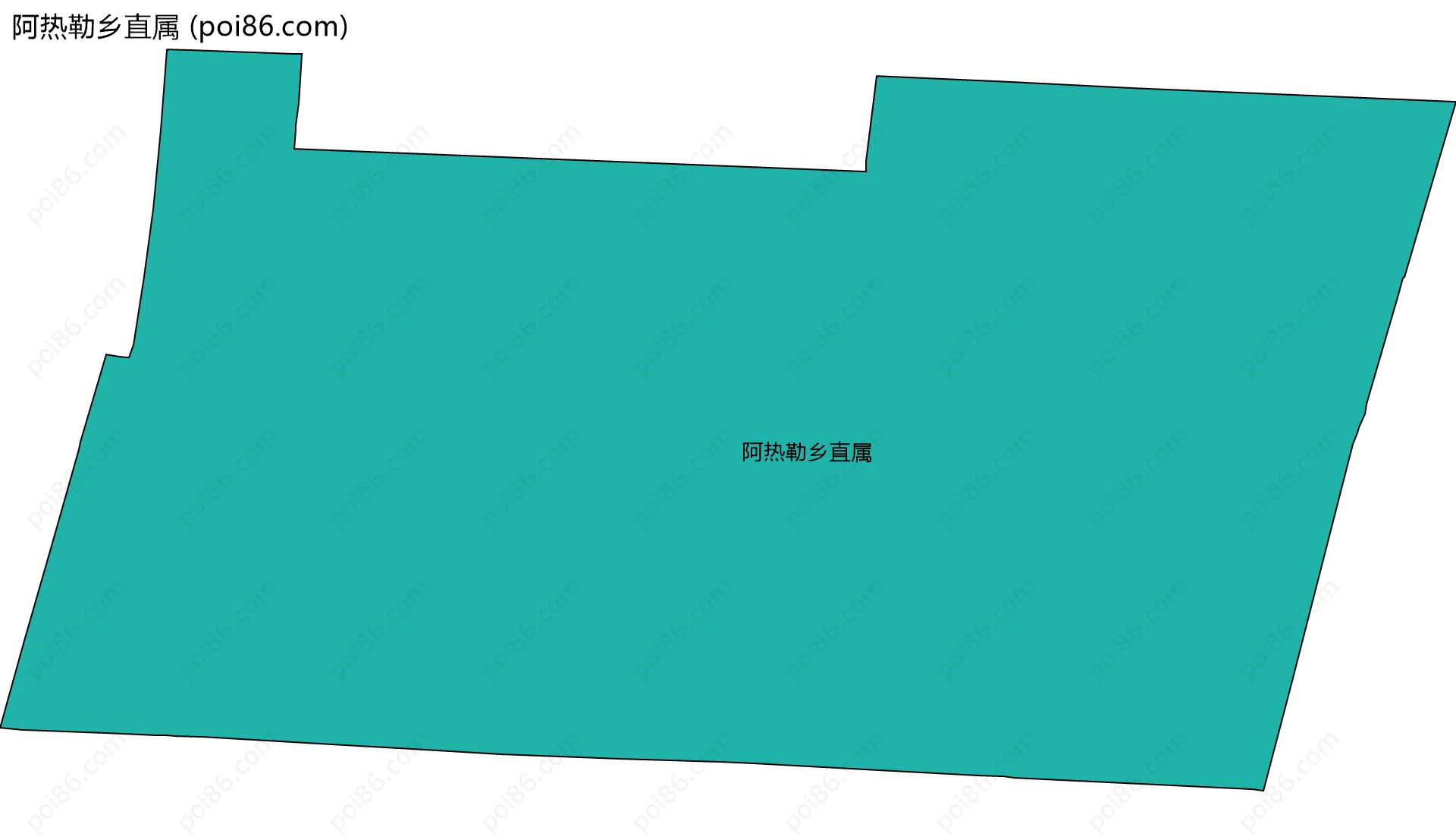 阿热勒乡直属边界地图