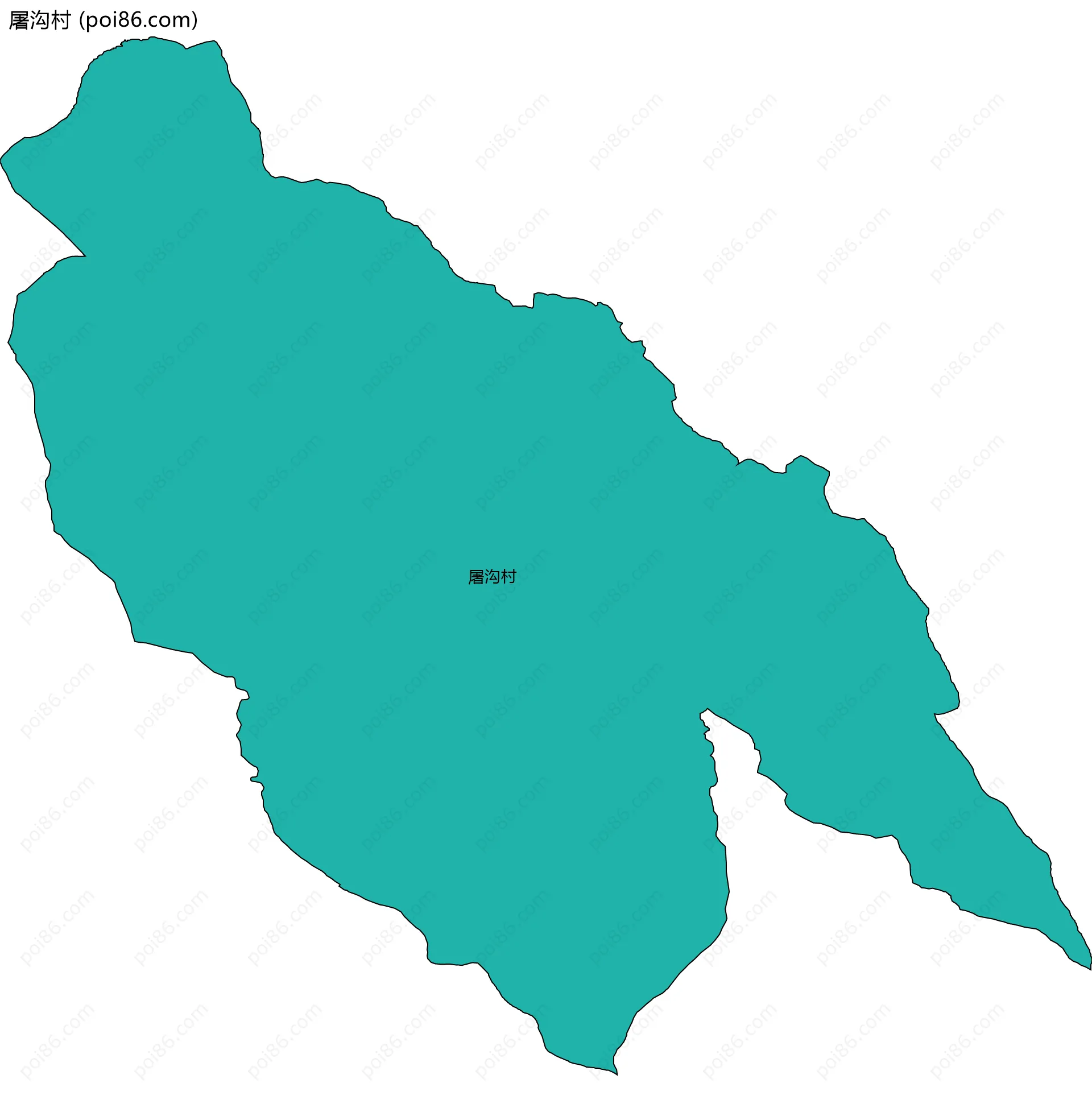 屠沟村边界地图