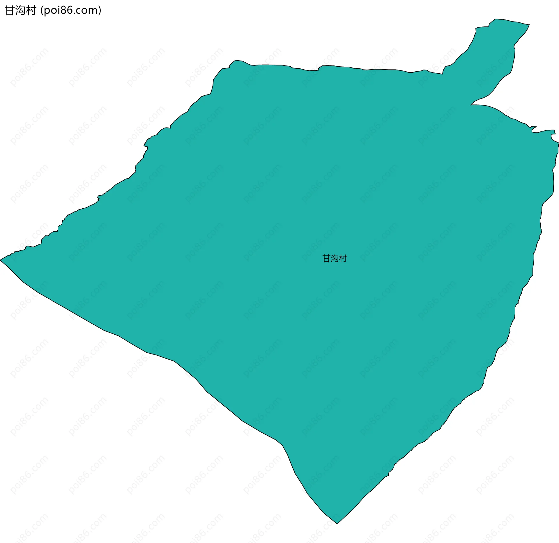 甘沟村边界地图