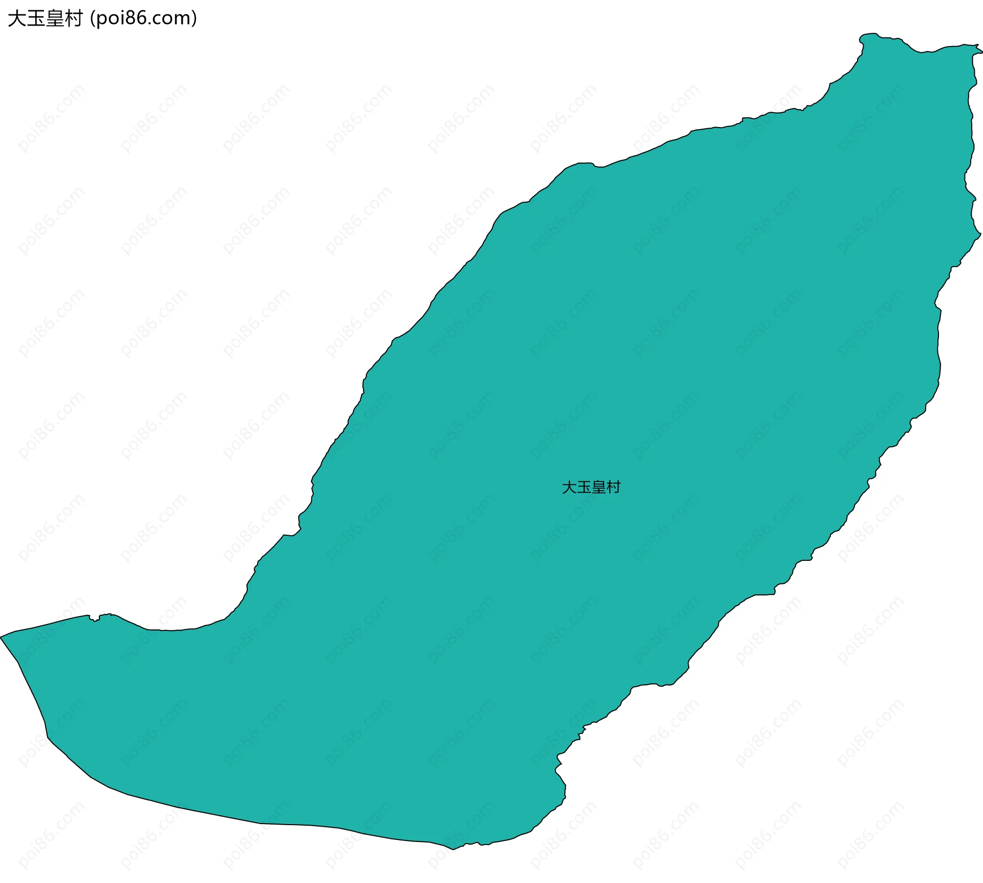 大玉皇村边界地图