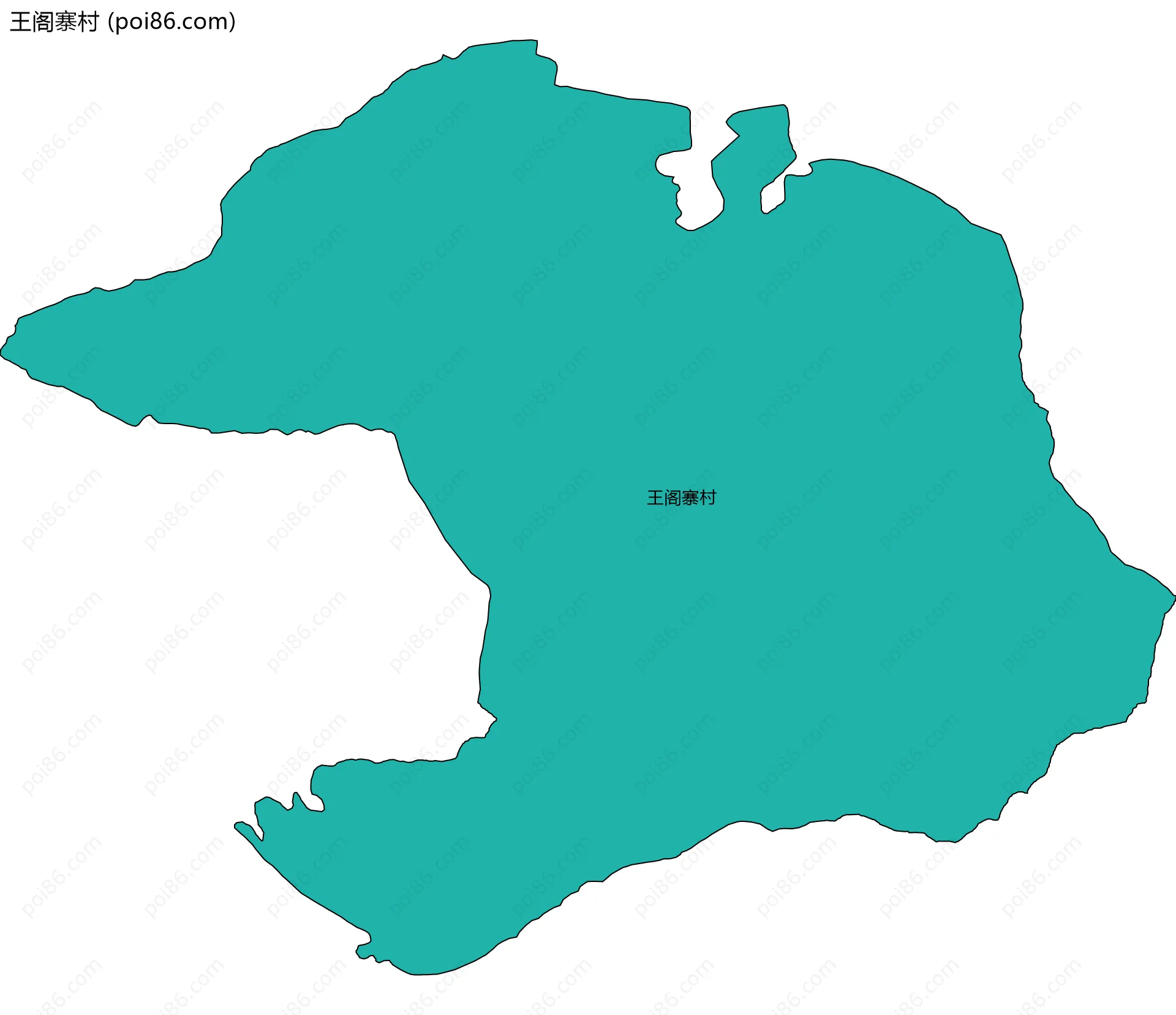 王阁寨村边界地图