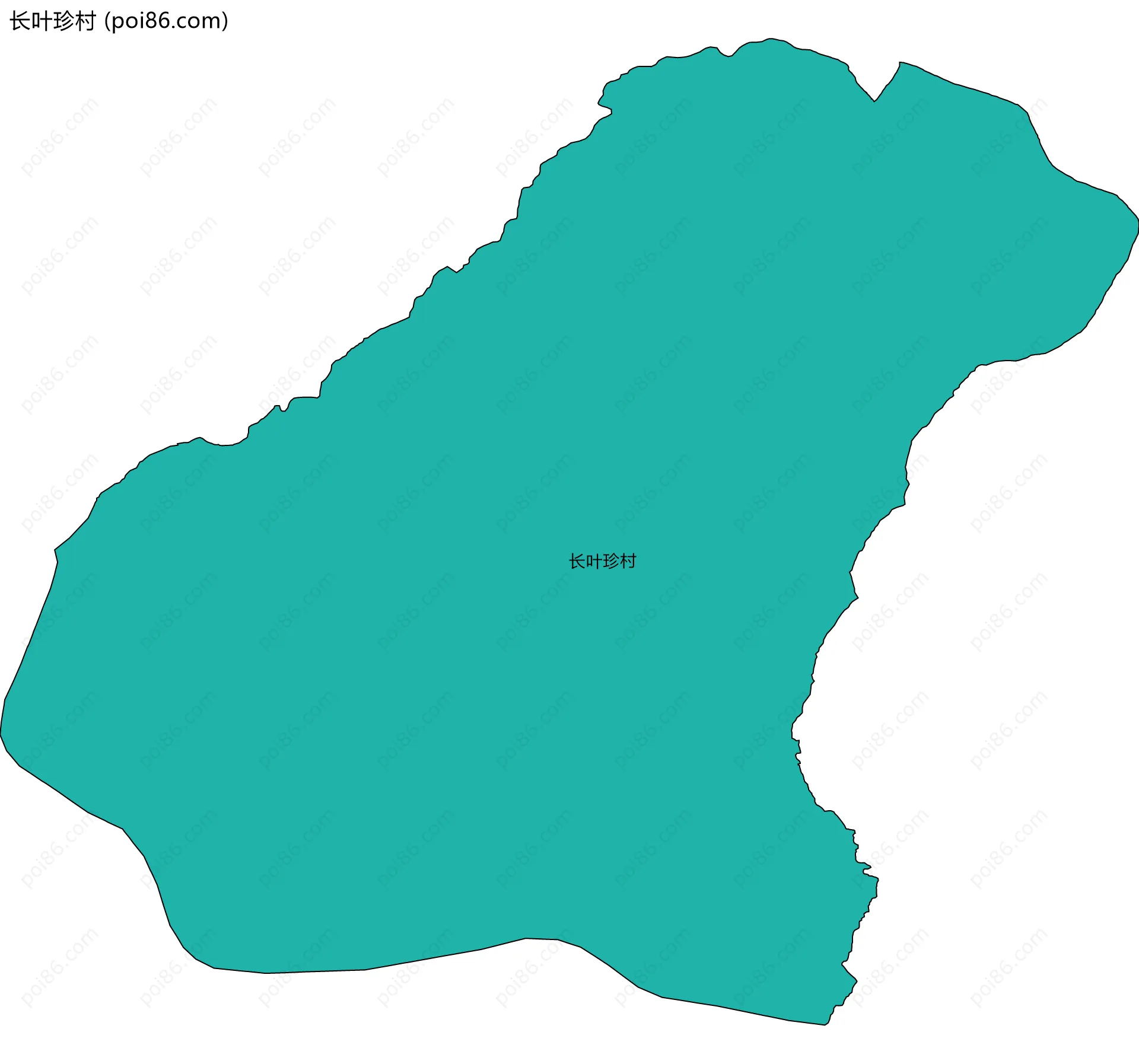 长叶珍村边界地图