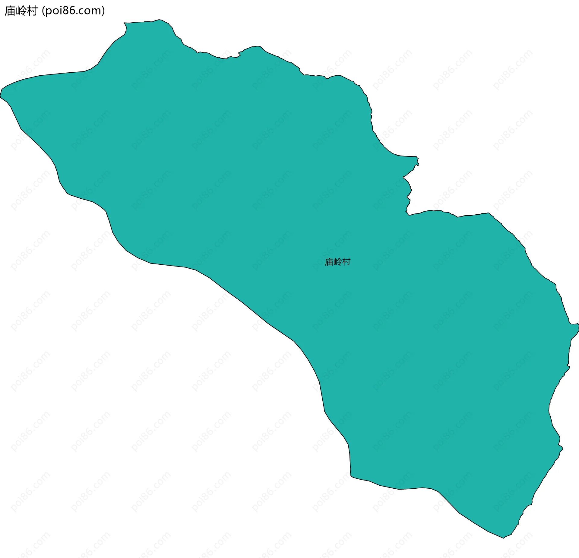 庙岭村边界地图