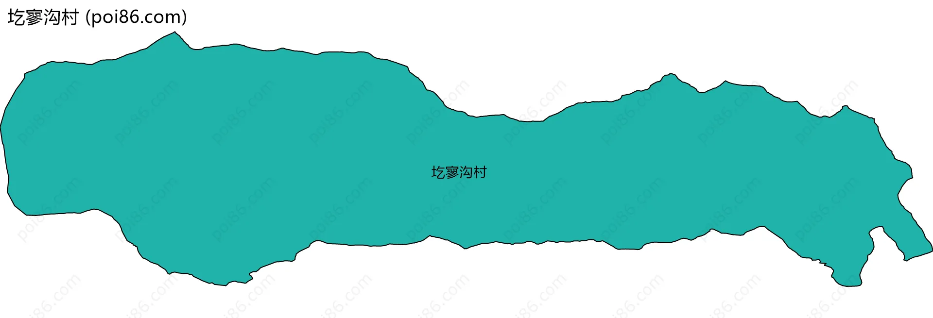 圪寥沟村边界地图