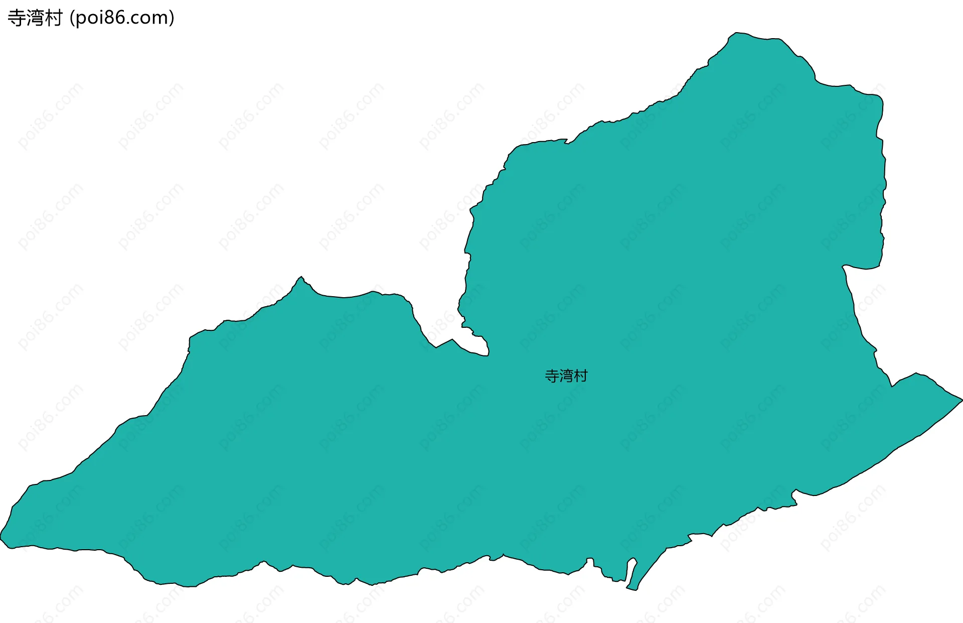 寺湾村边界地图