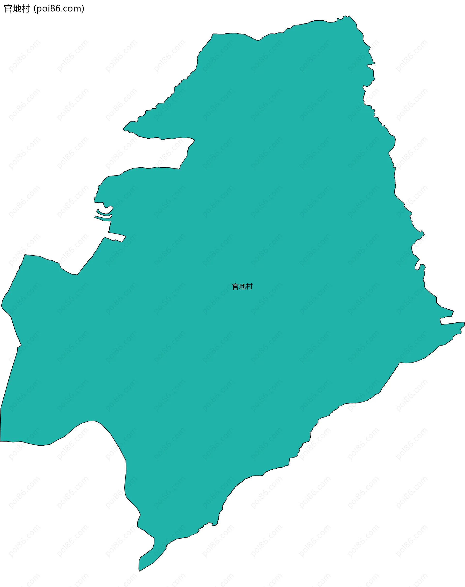 官地村边界地图