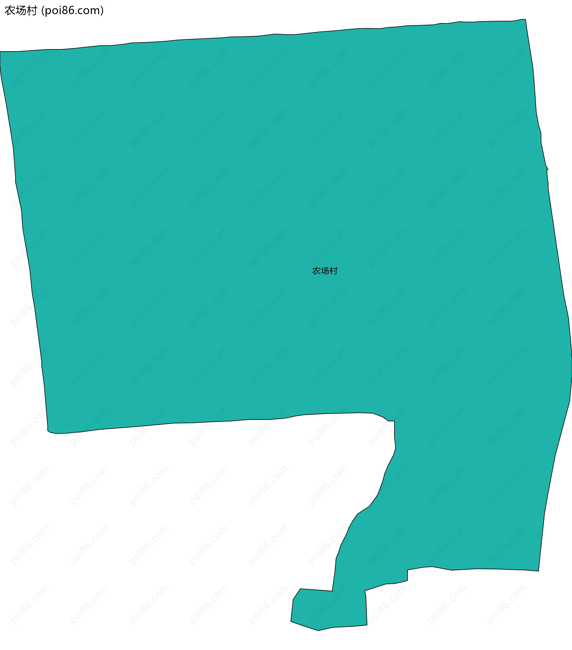 农场村边界地图