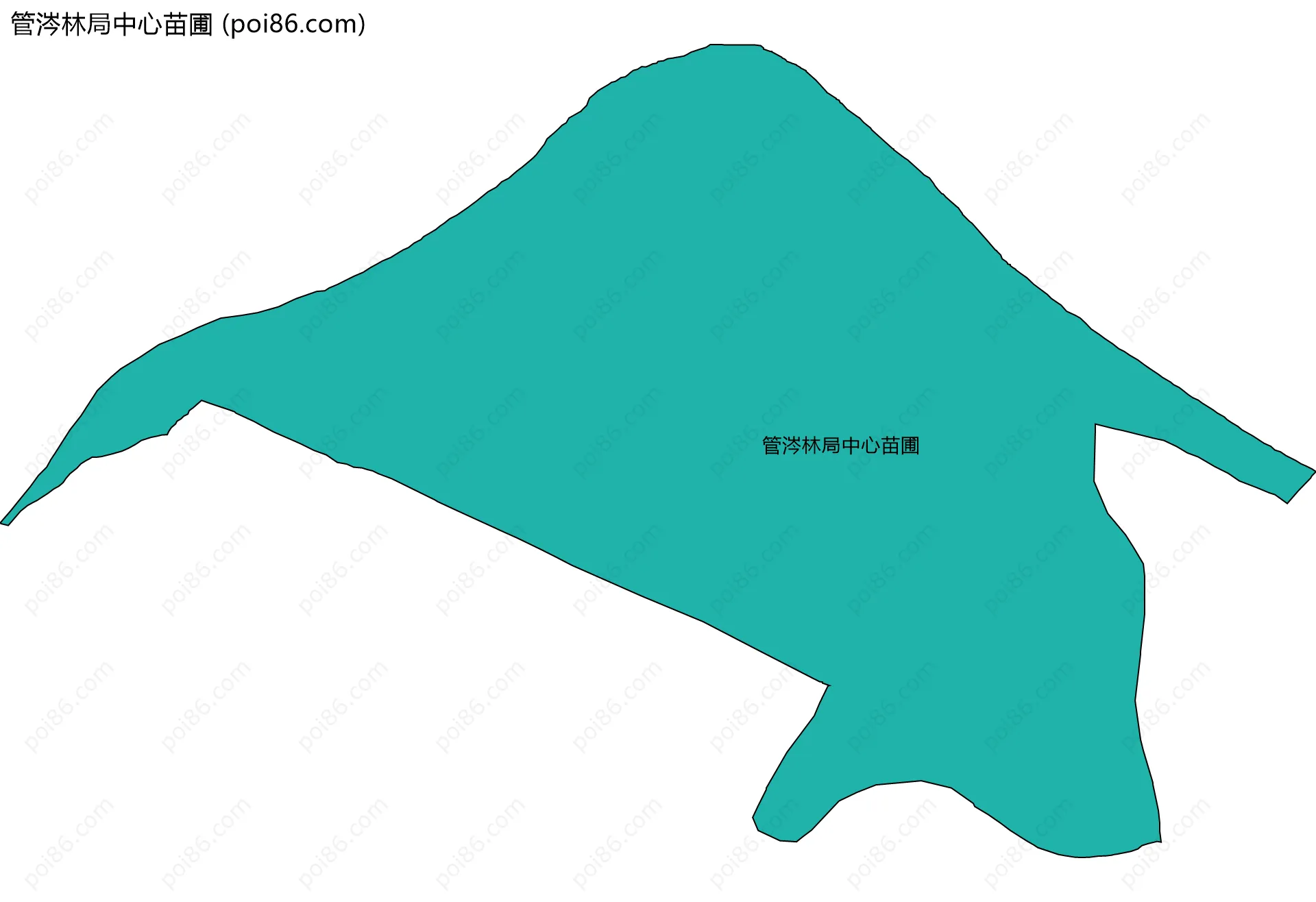 管涔林局中心苗圃边界地图