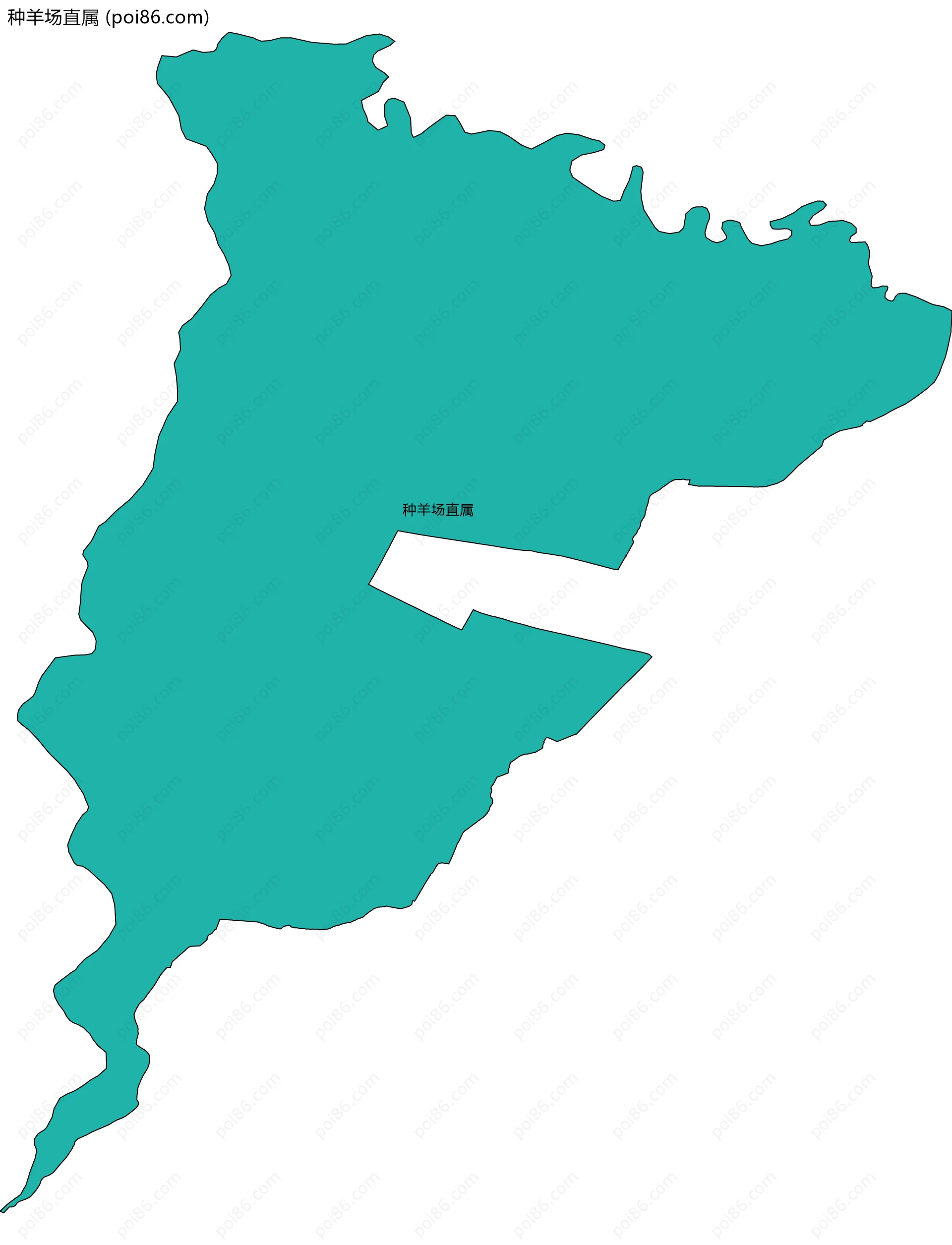 种羊场直属边界地图