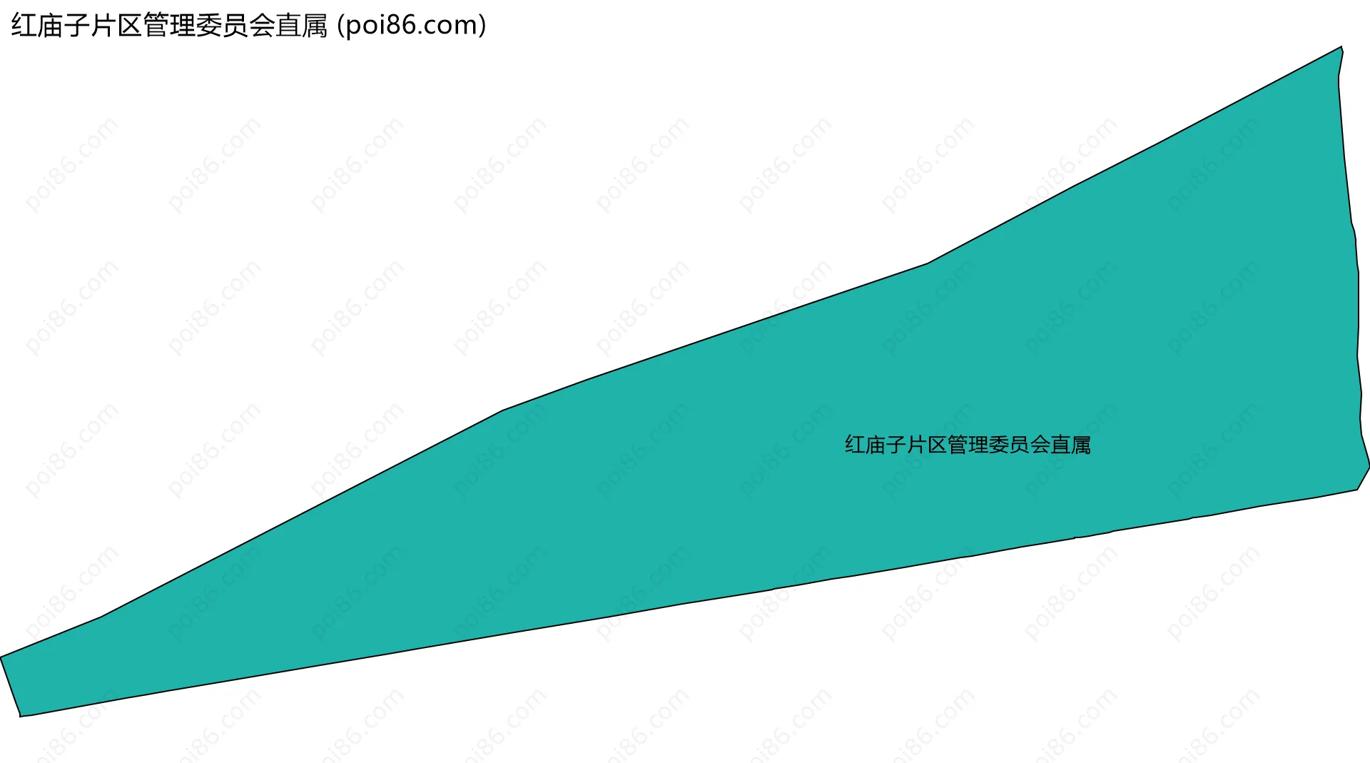 红庙子片区管理委员会直属边界地图