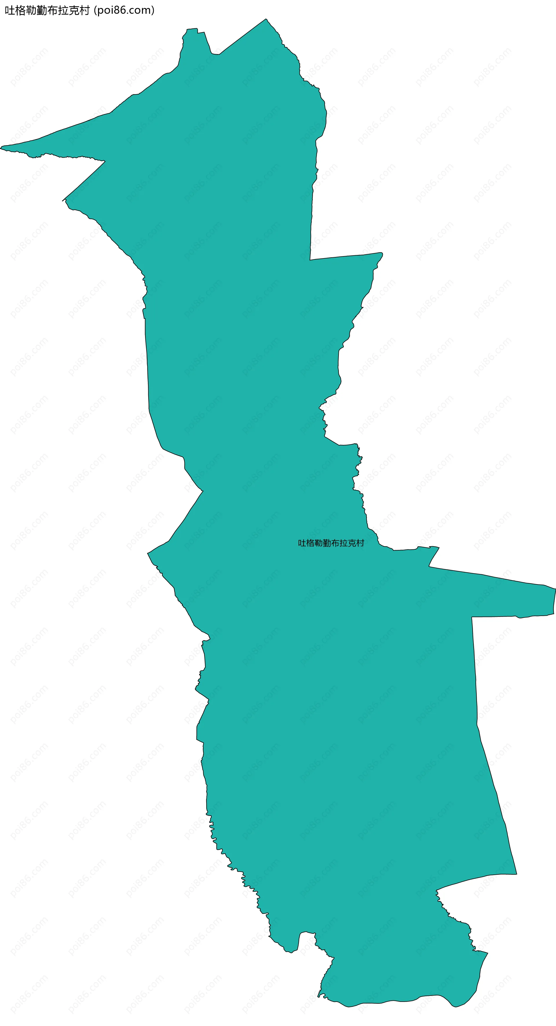 吐格勒勤布拉克村边界地图