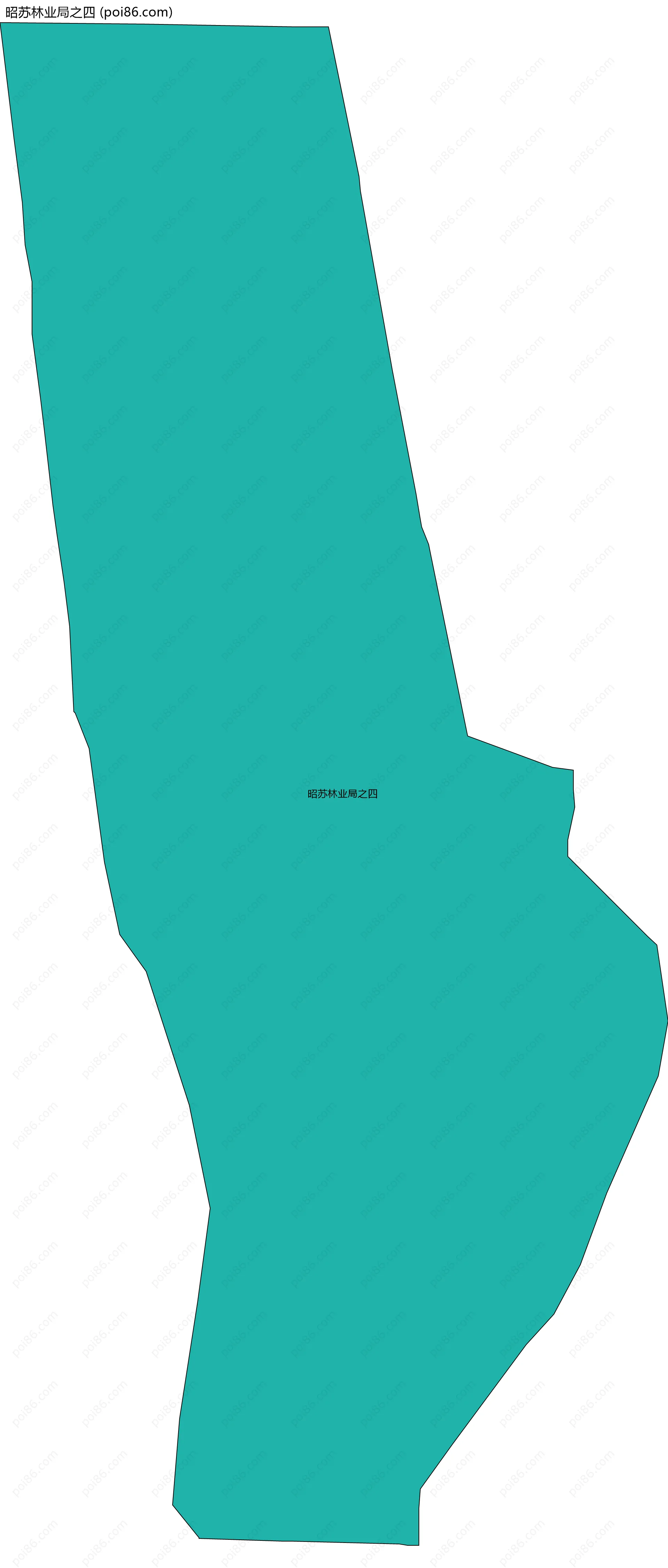 昭苏林业局之四边界地图