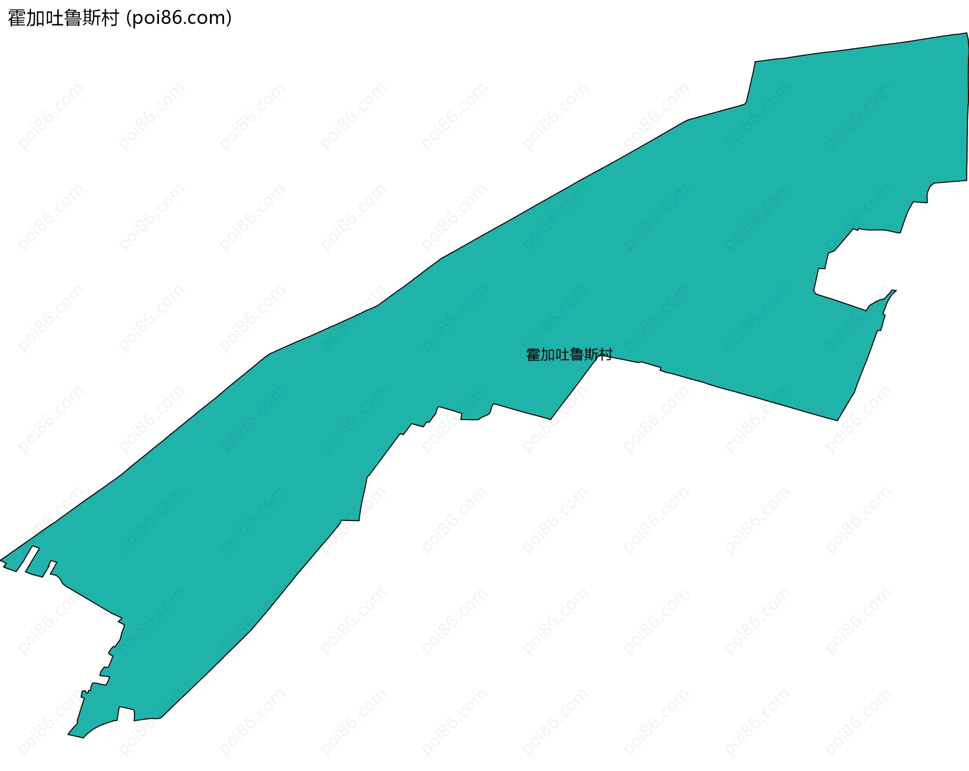 霍加吐鲁斯村边界地图