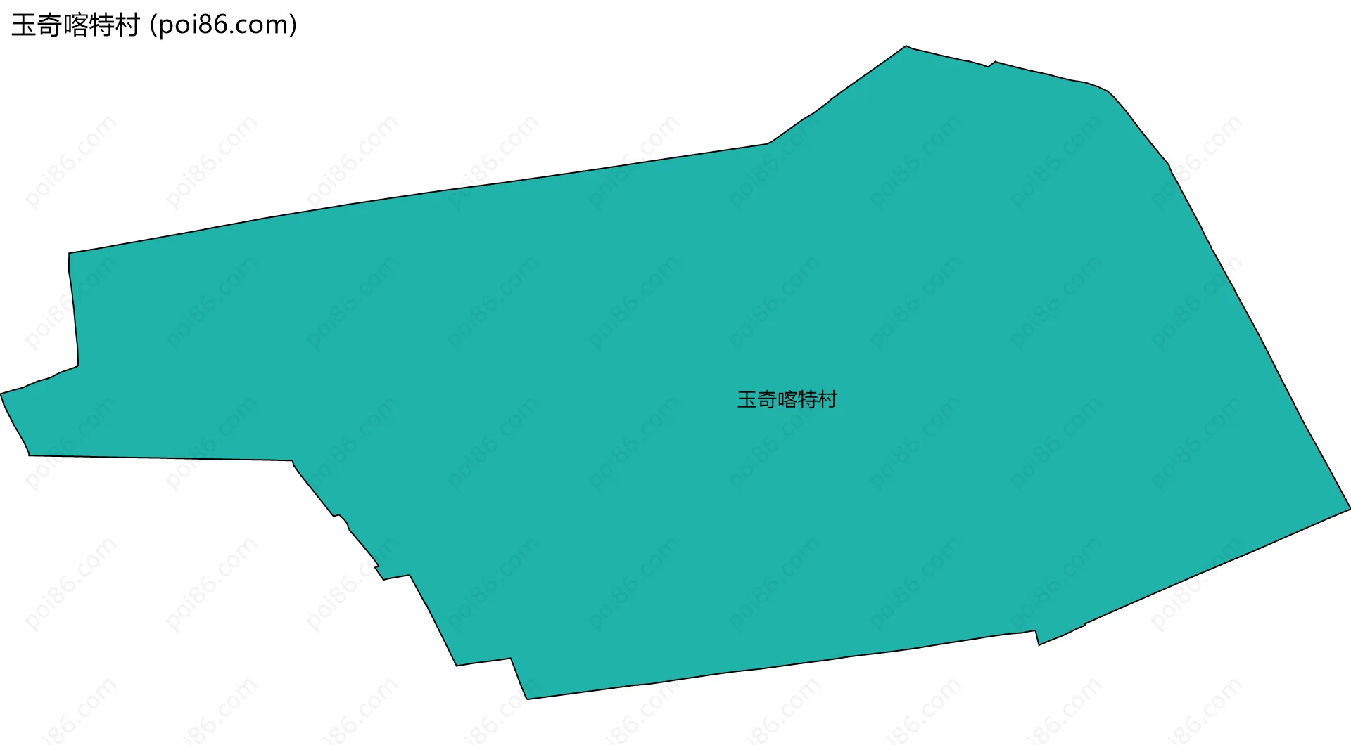 玉奇喀特村边界地图