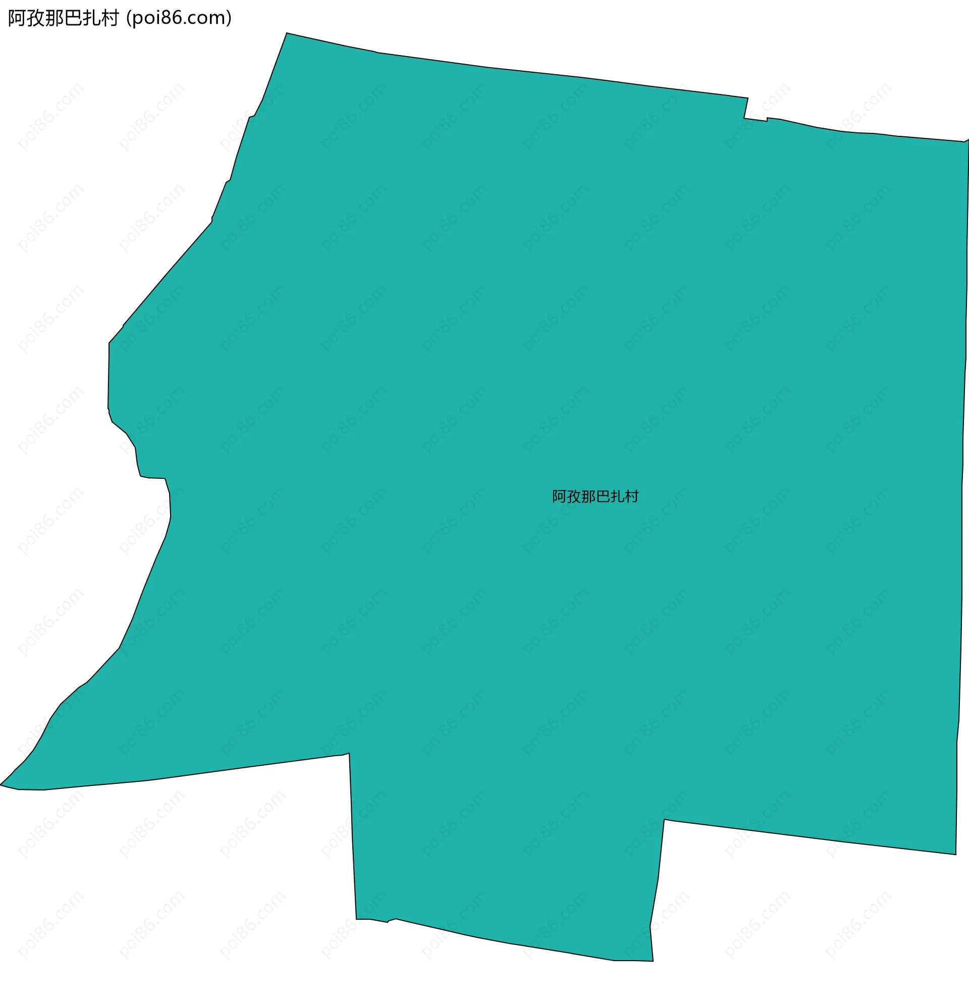 阿孜那巴扎村边界地图