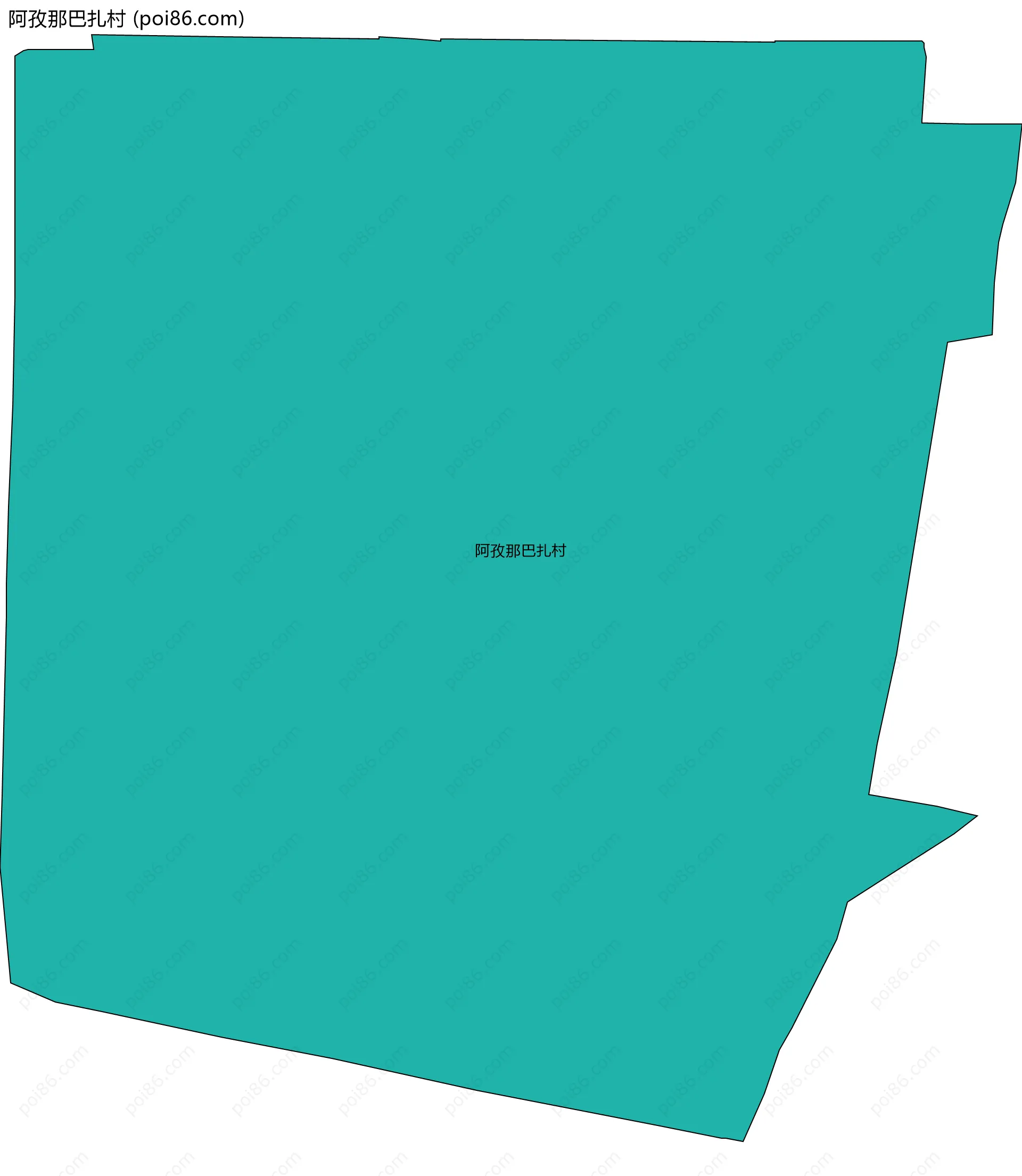 阿孜那巴扎村边界地图