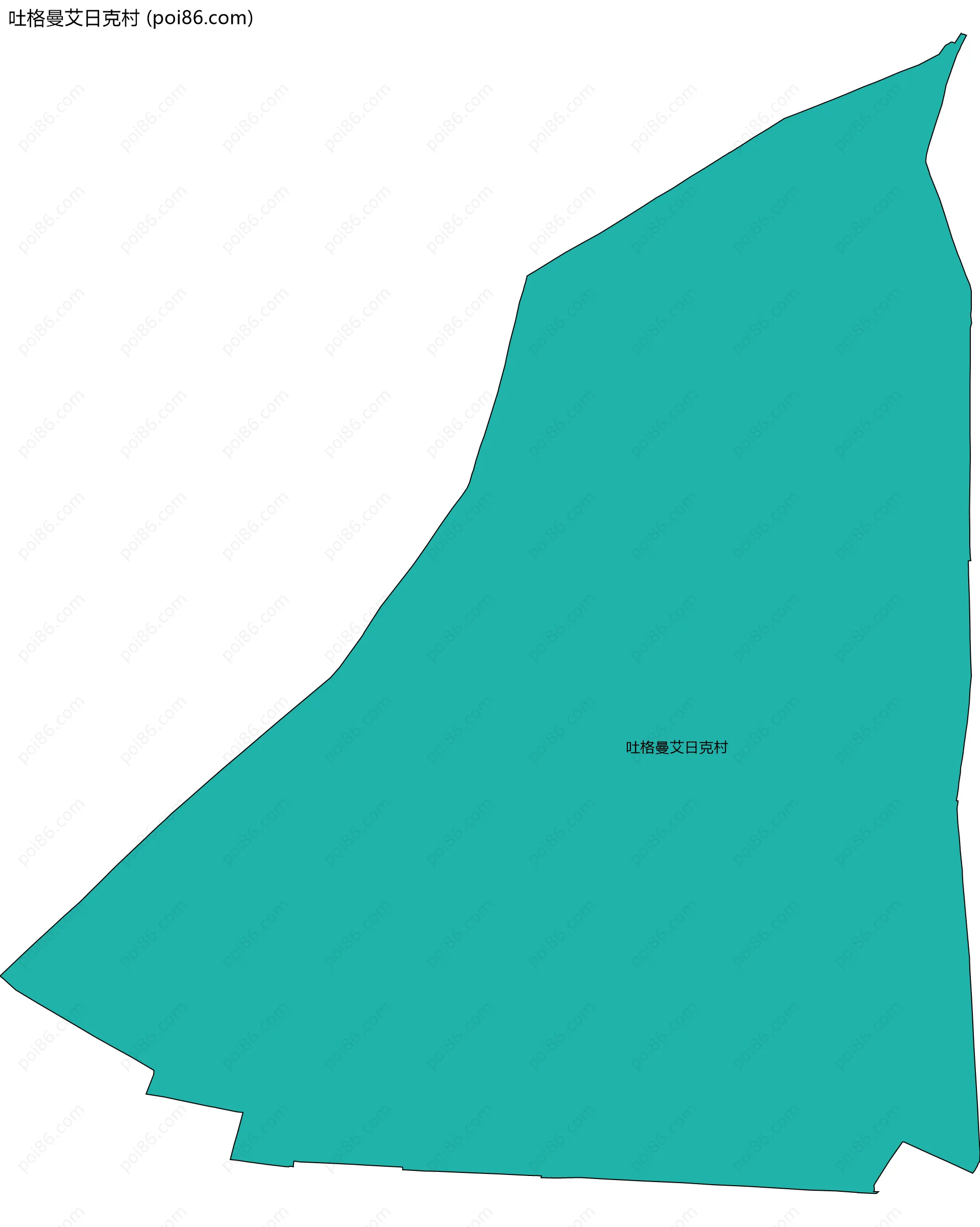 吐格曼艾日克村边界地图