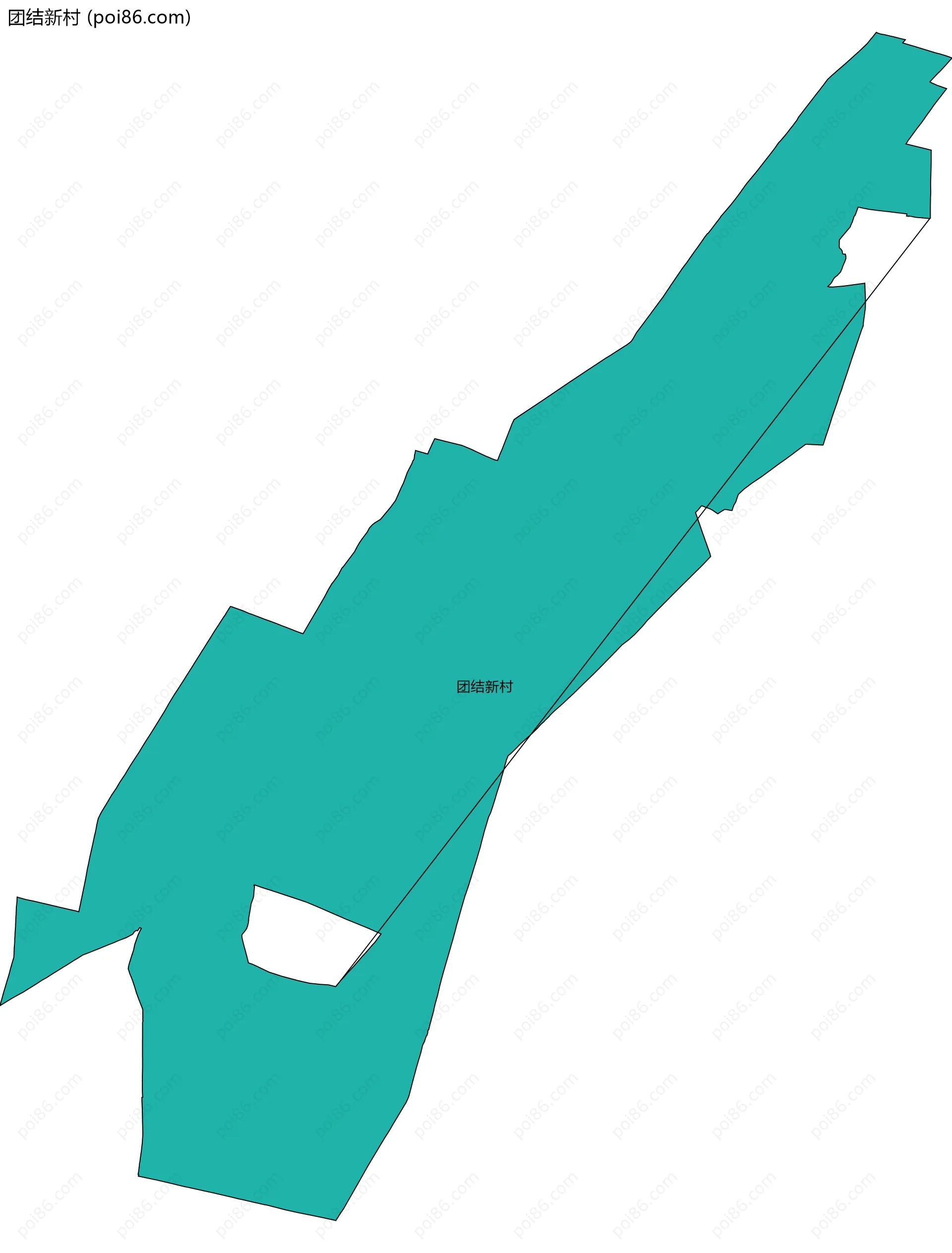 团结新村边界地图