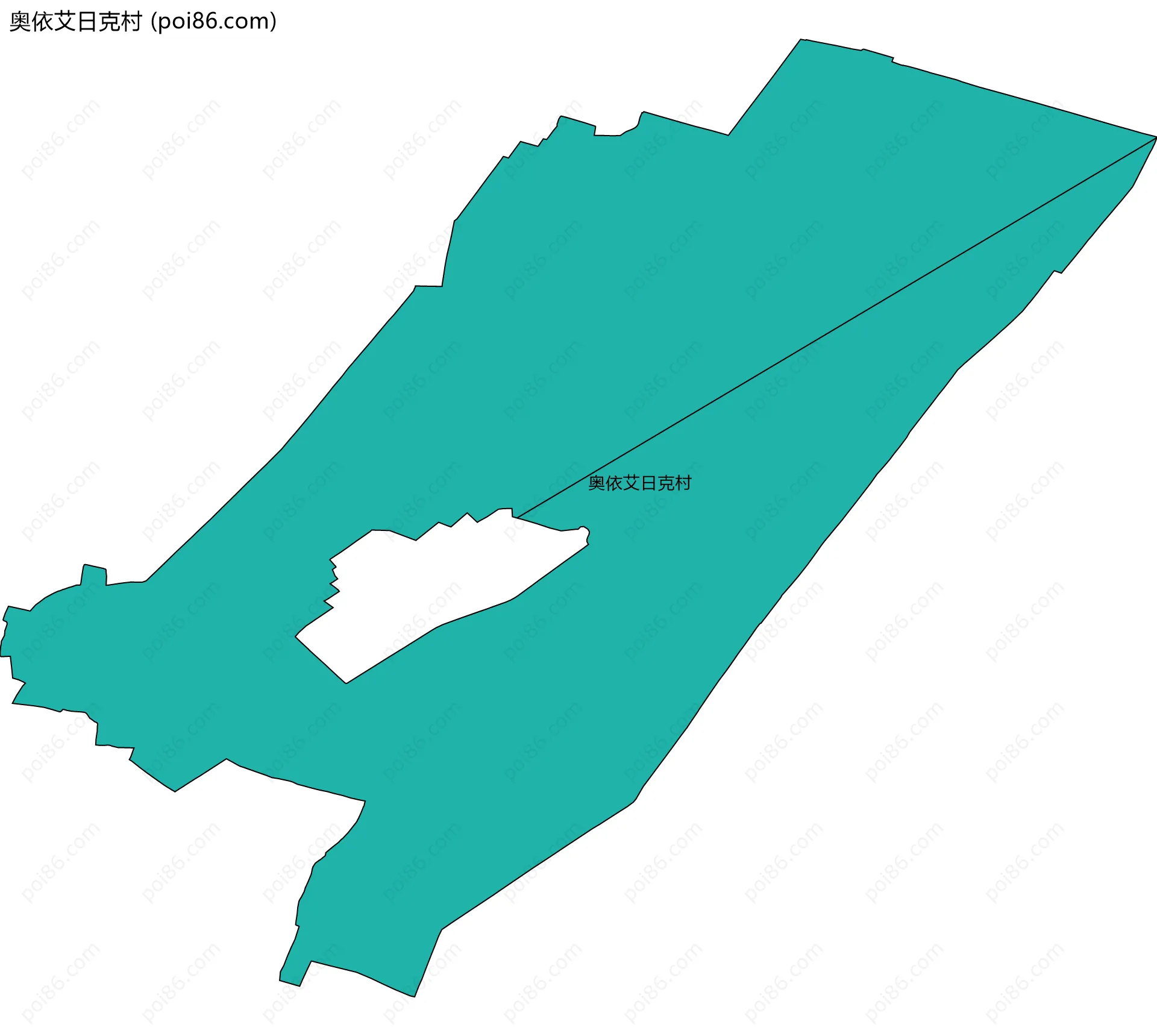 奥依艾日克村边界地图
