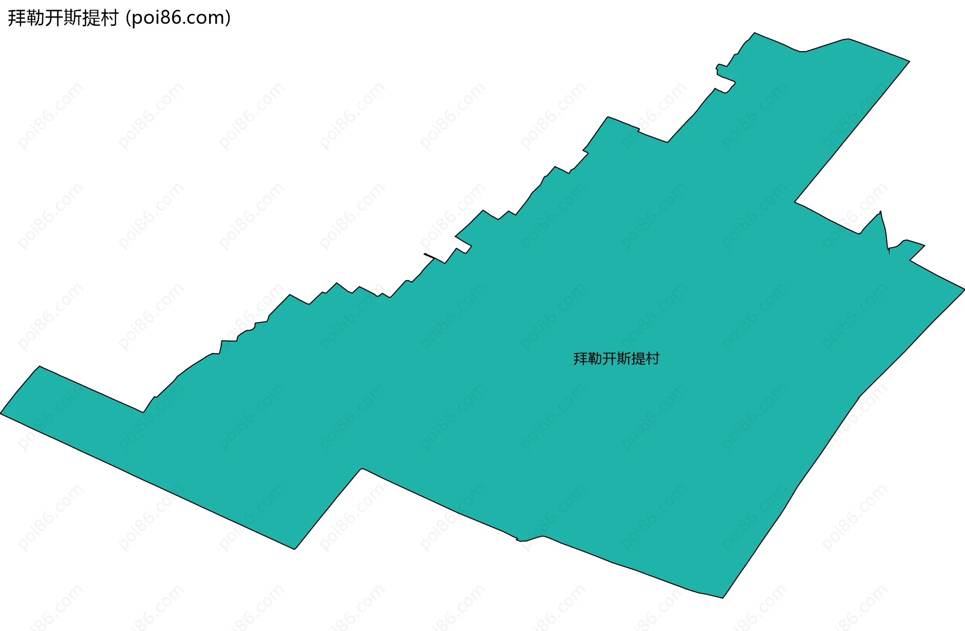 拜勒开斯提村边界地图