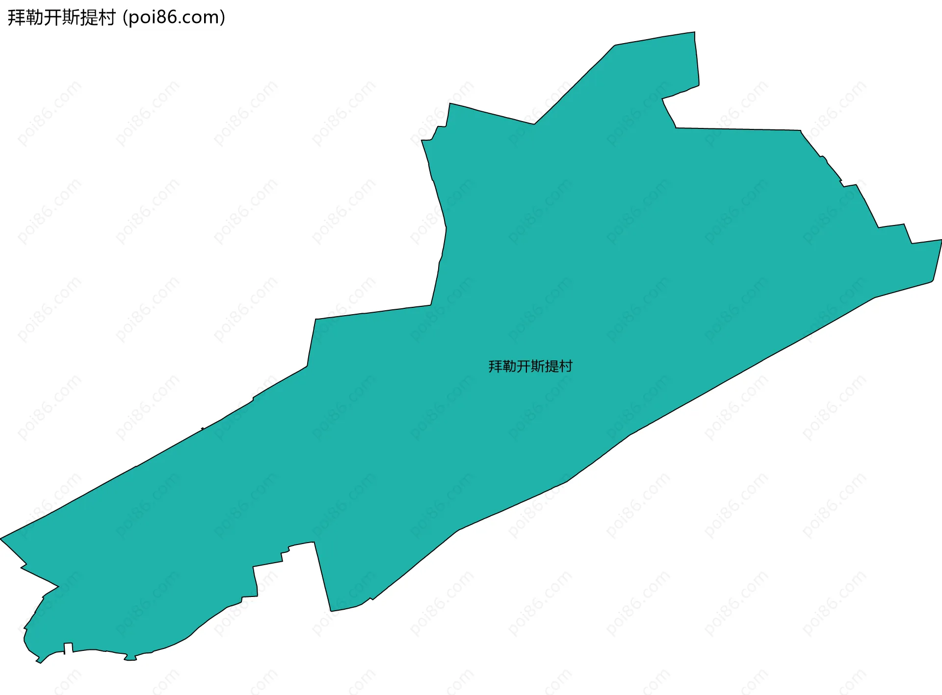 拜勒开斯提村边界地图