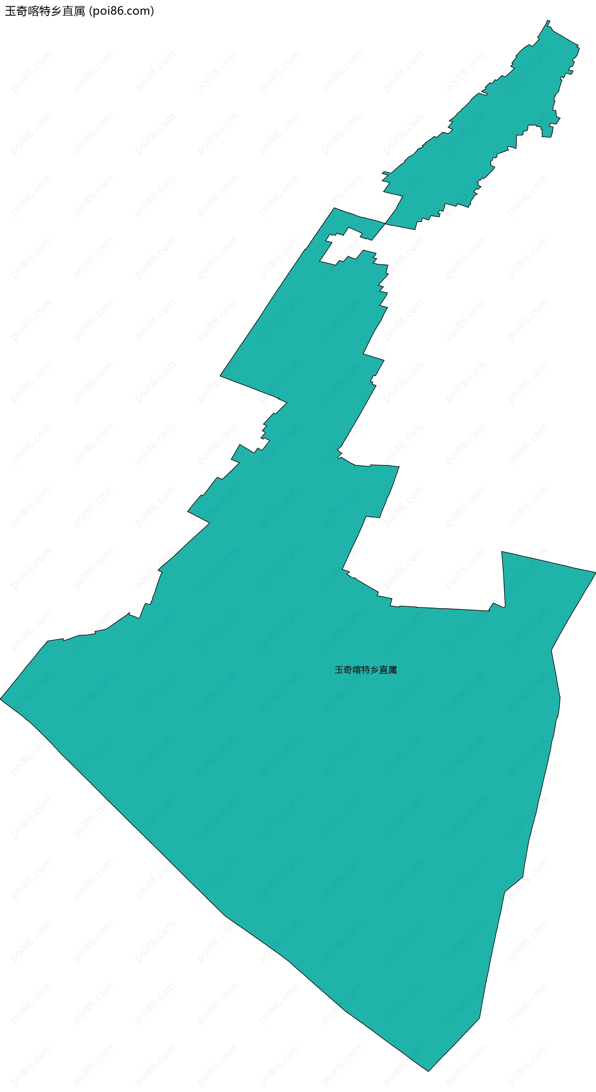 玉奇喀特乡直属边界地图