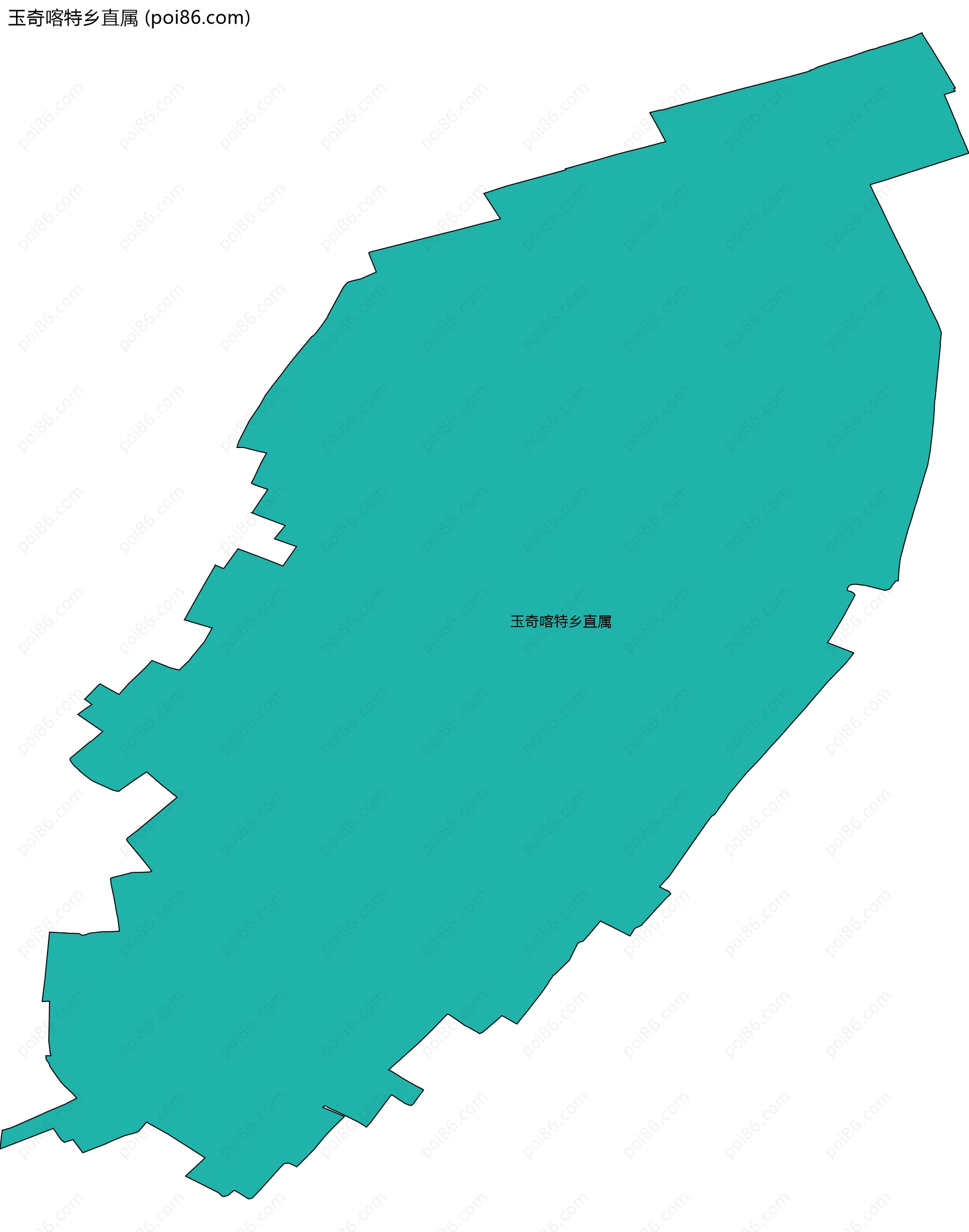 玉奇喀特乡直属边界地图