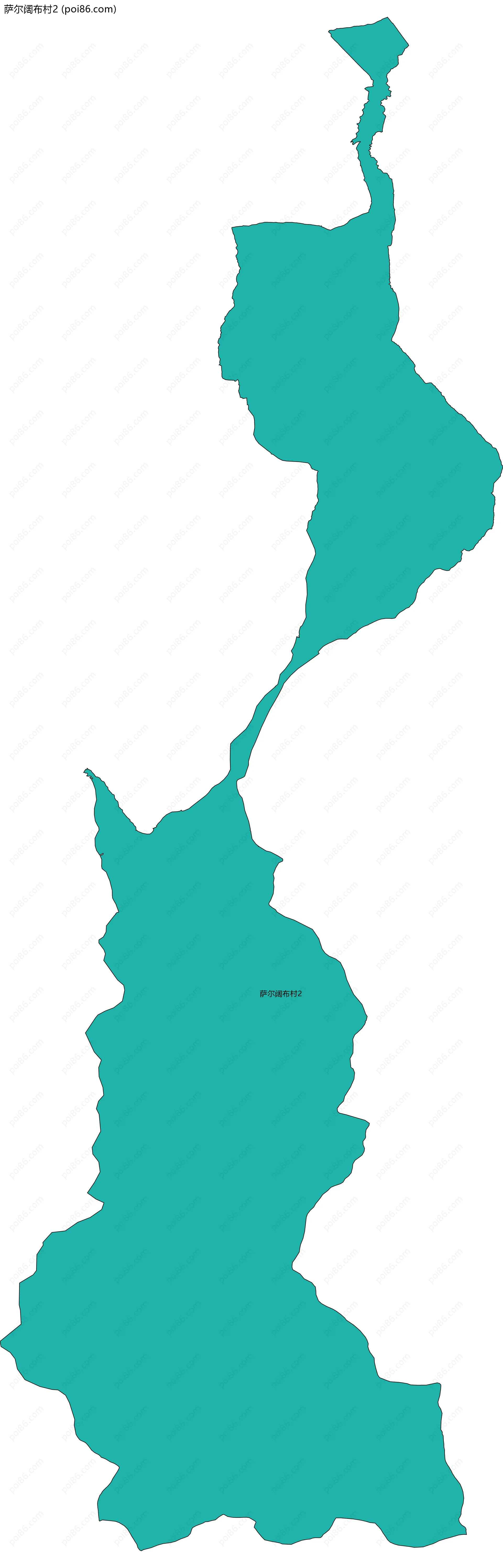 萨尔阔布村2边界地图