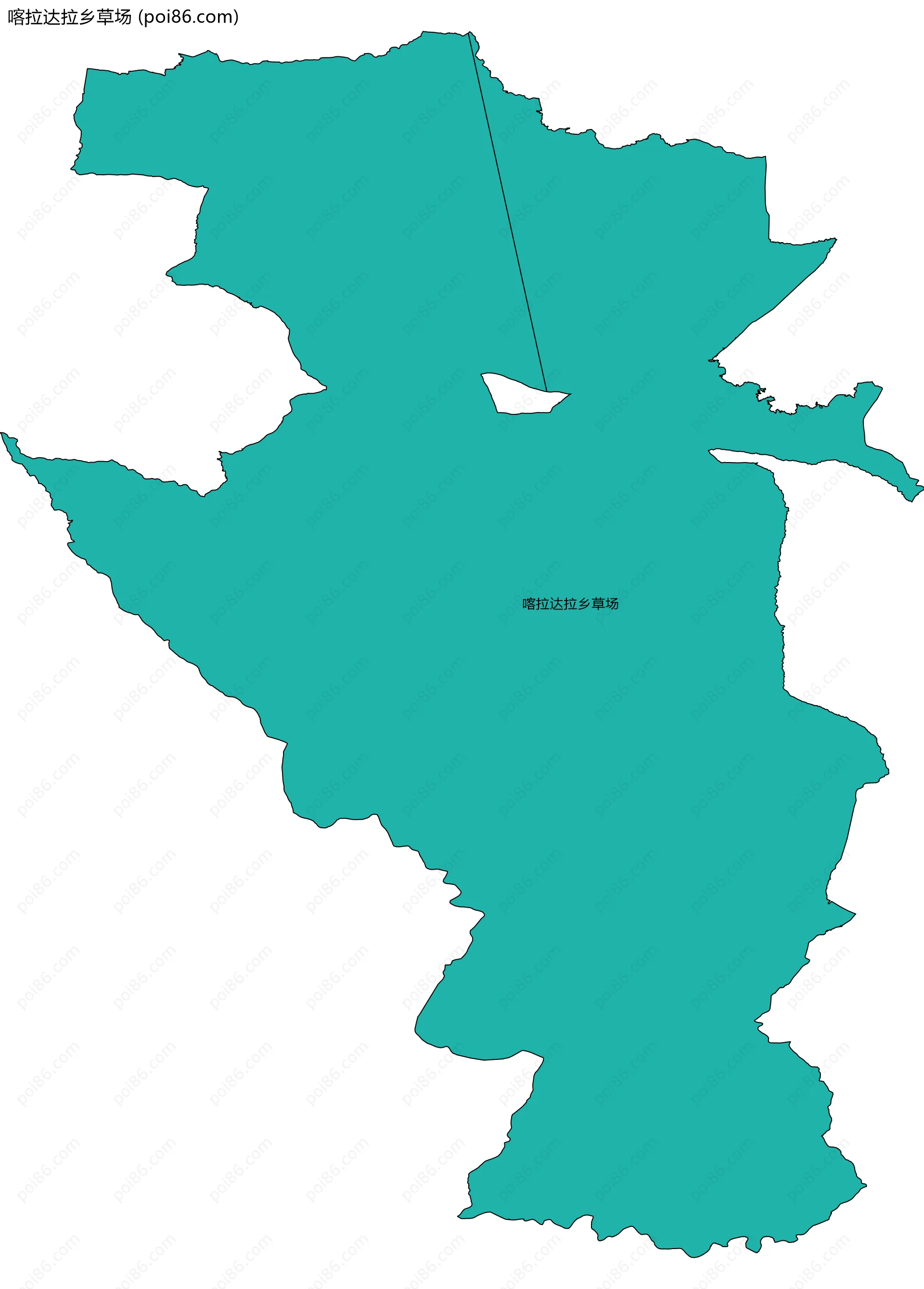 喀拉达拉乡草场边界地图