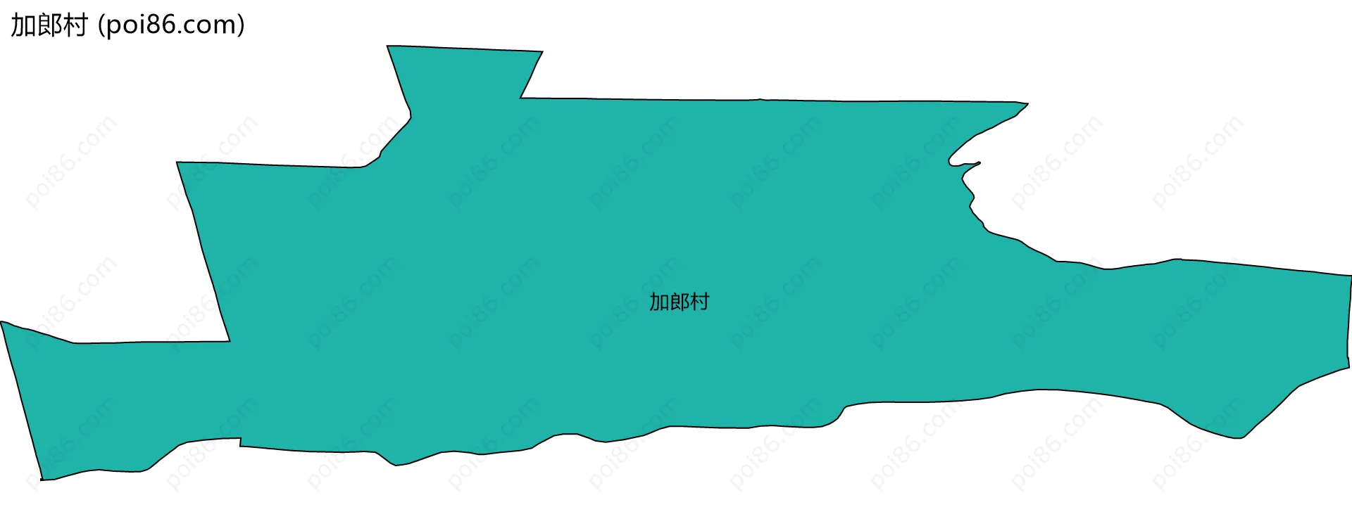 加郎村边界地图