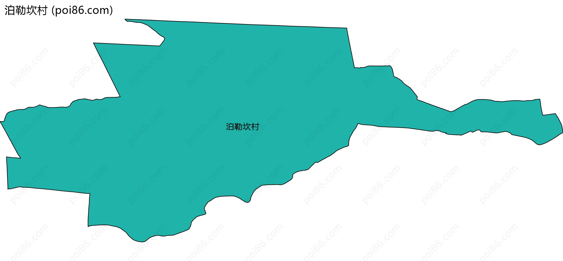 泊勒坎村边界地图