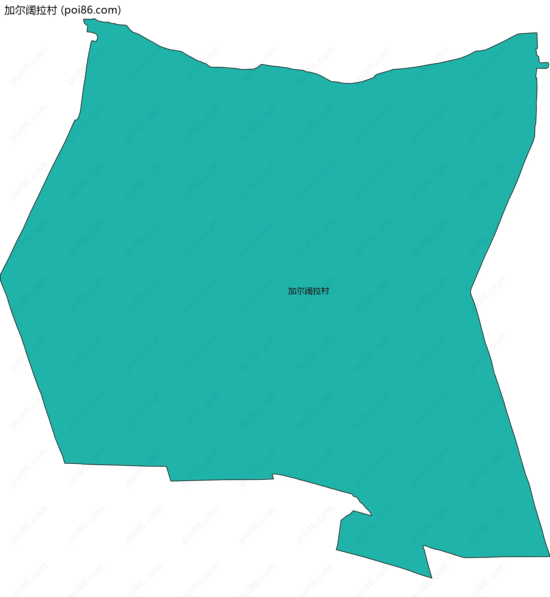 加尔阔拉村边界地图