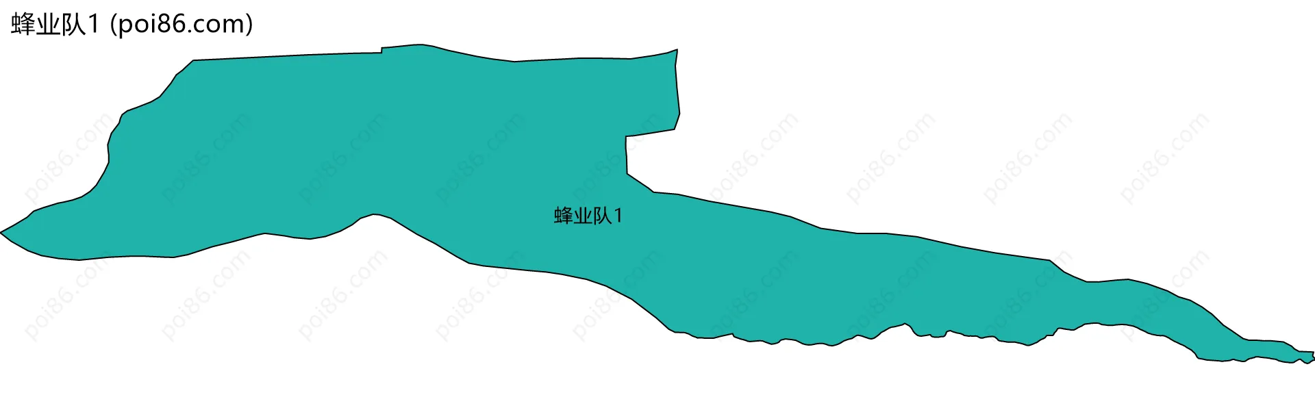 蜂业队1边界地图