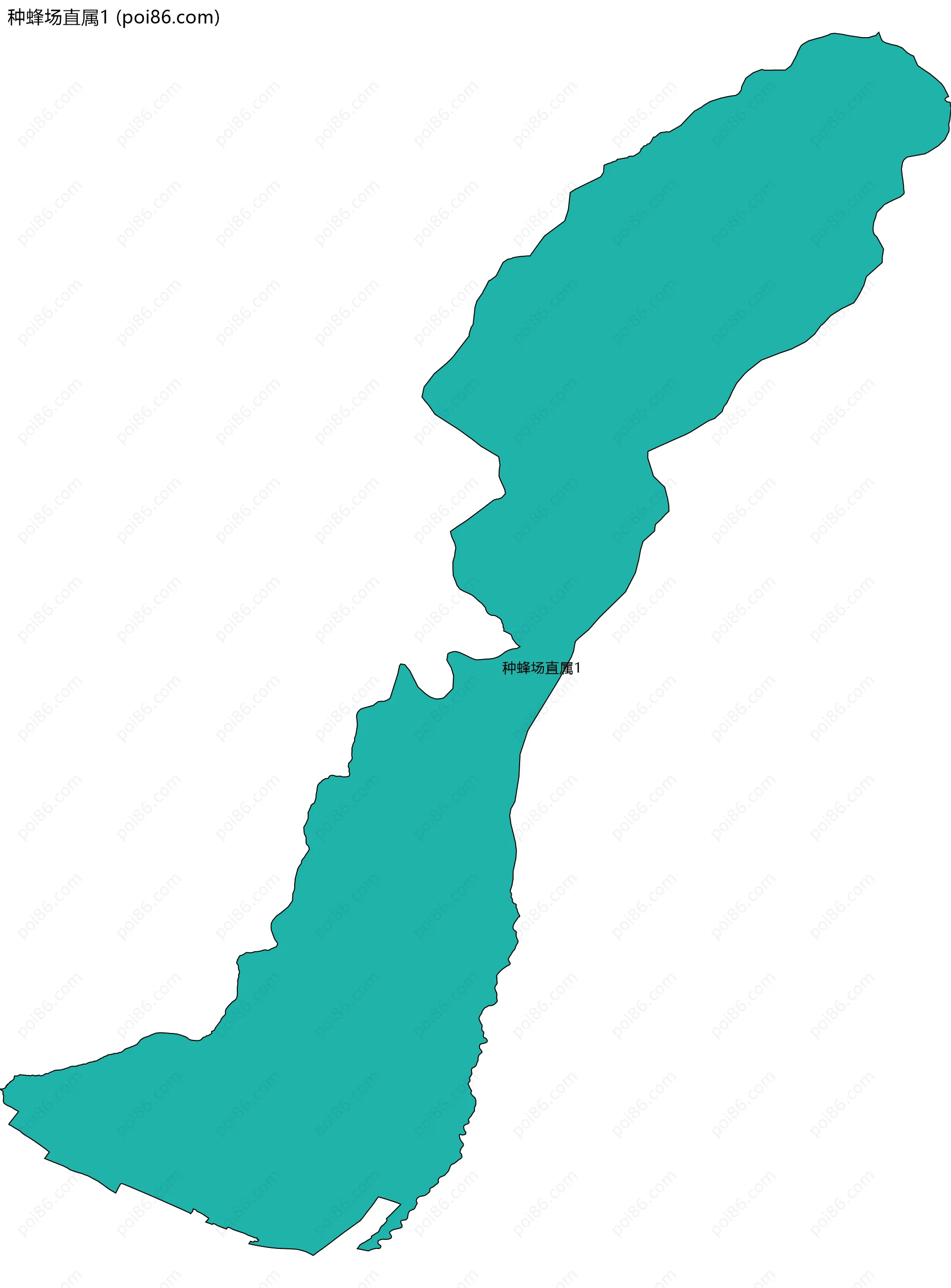 种蜂场直属1边界地图