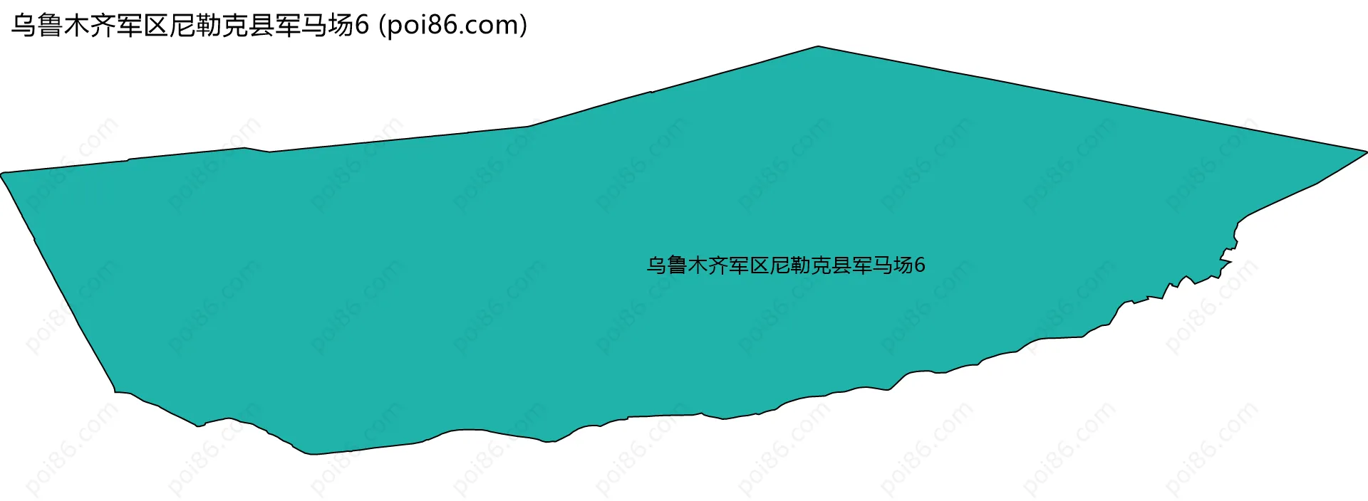 乌鲁木齐军区尼勒克县军马场6边界地图