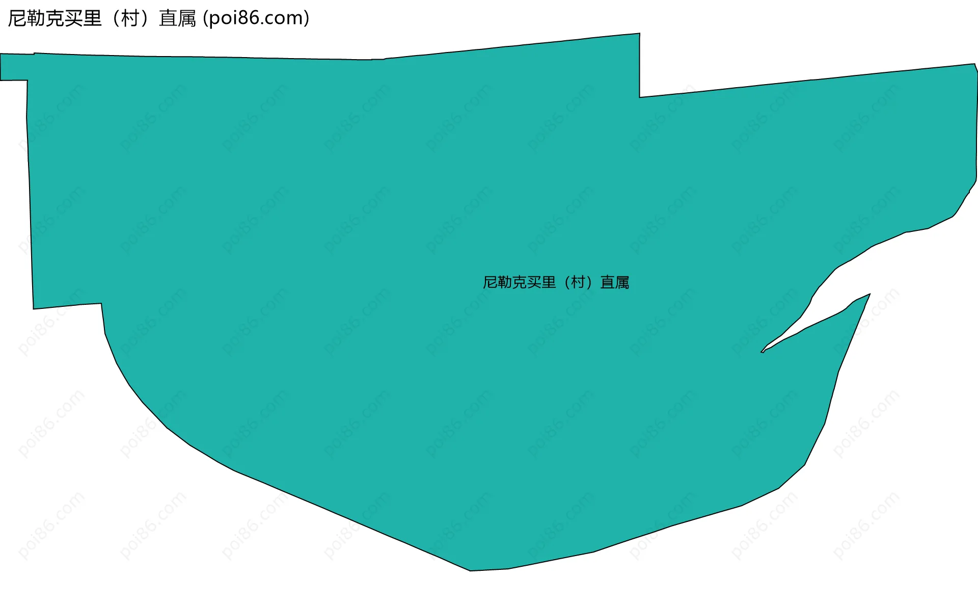 尼勒克买里（村）直属边界地图