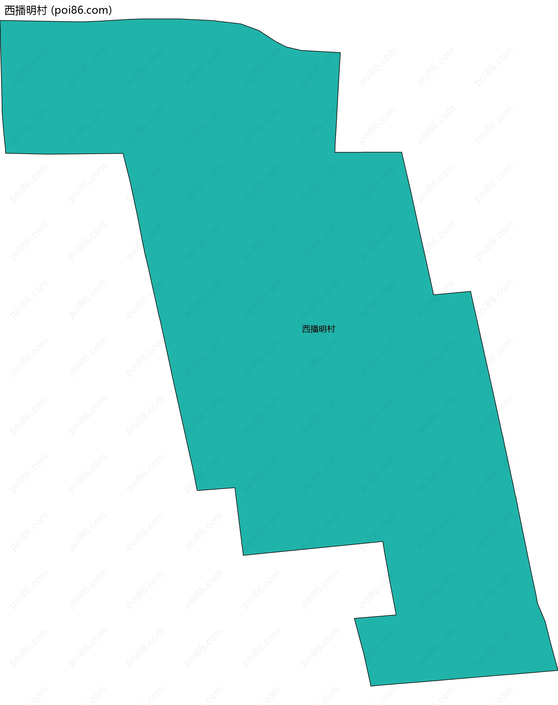 西播明村边界地图