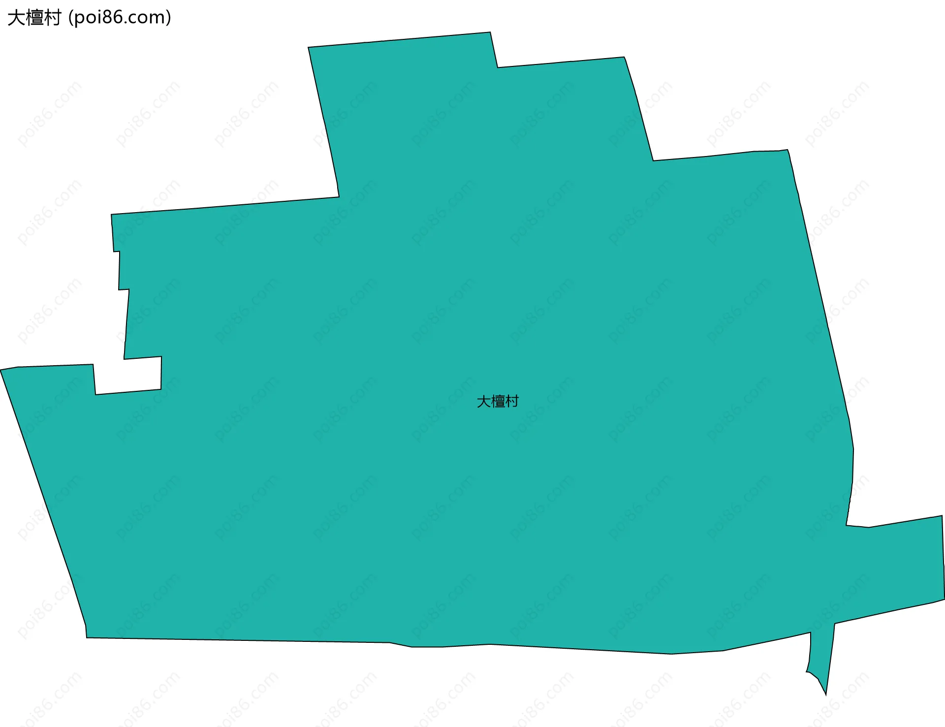 大檀村边界地图