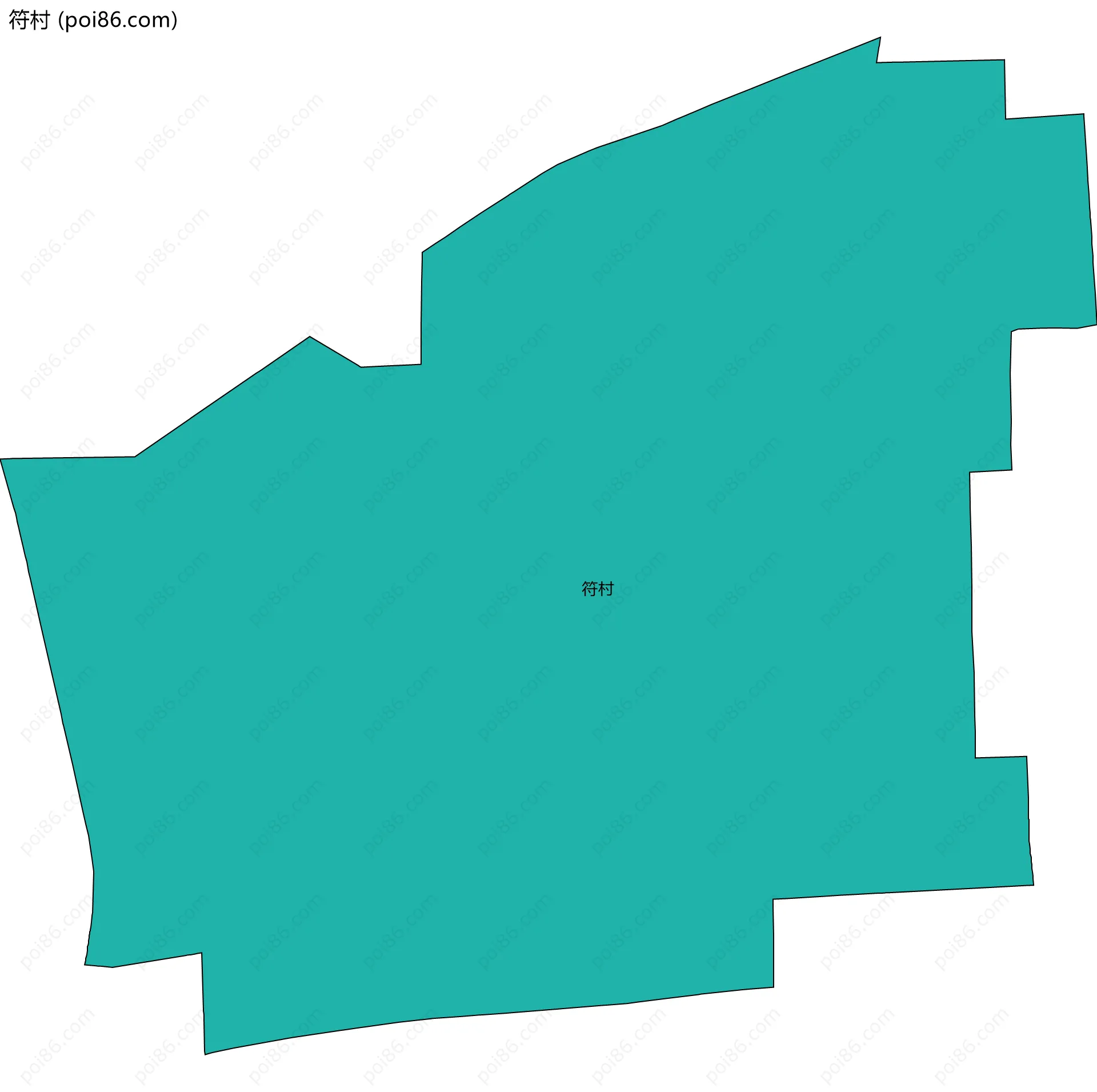 符村边界地图