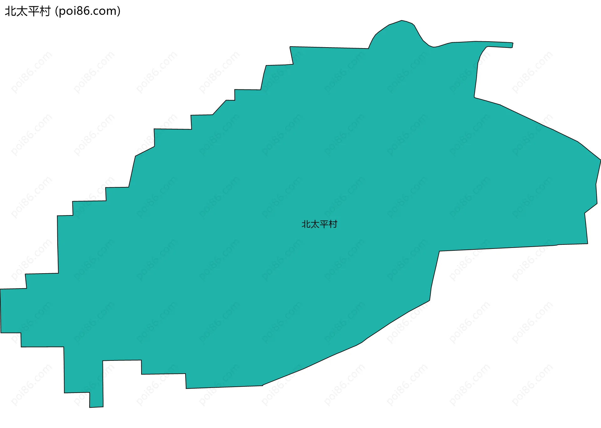 北太平村边界地图