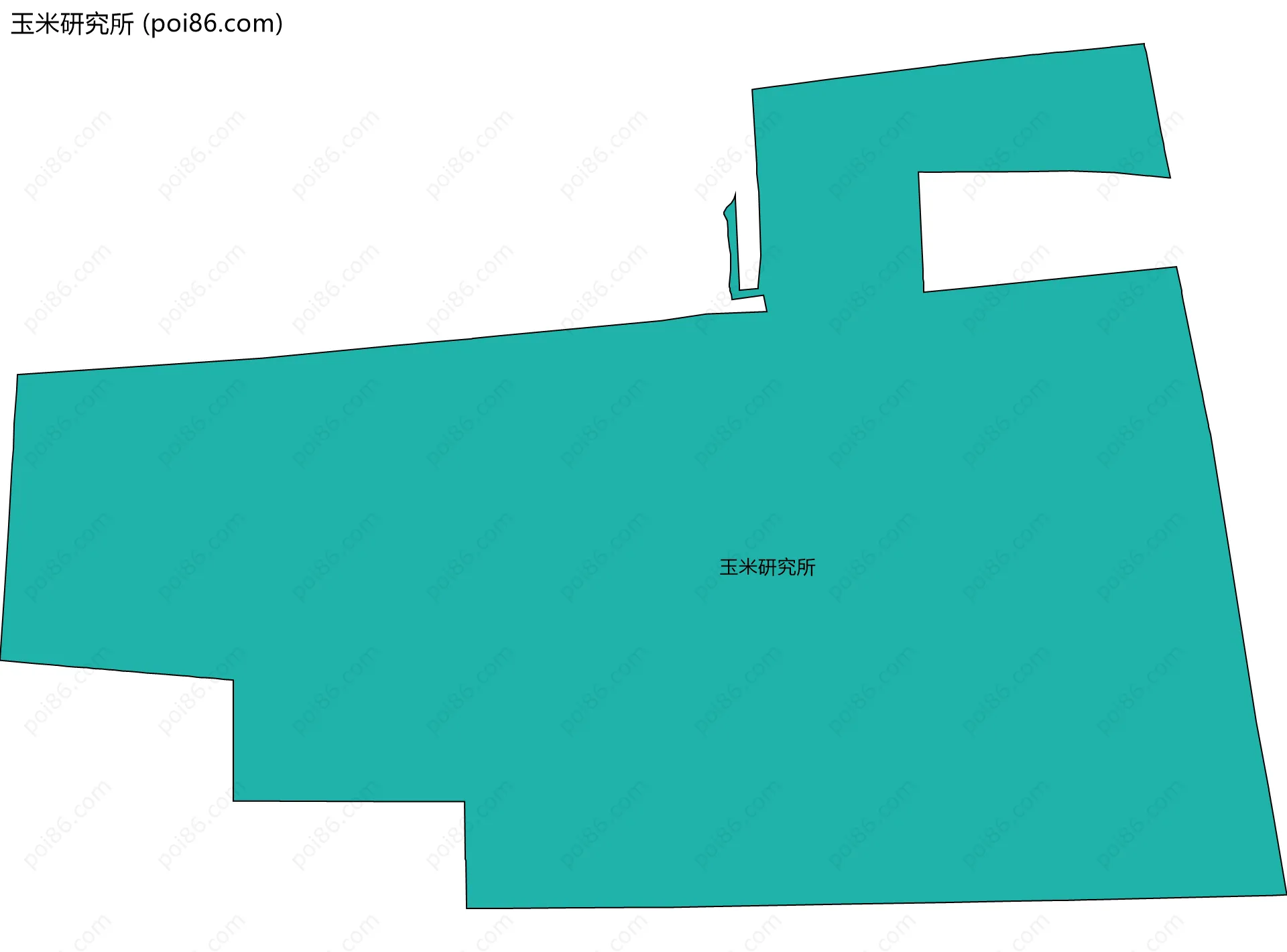 玉米研究所边界地图