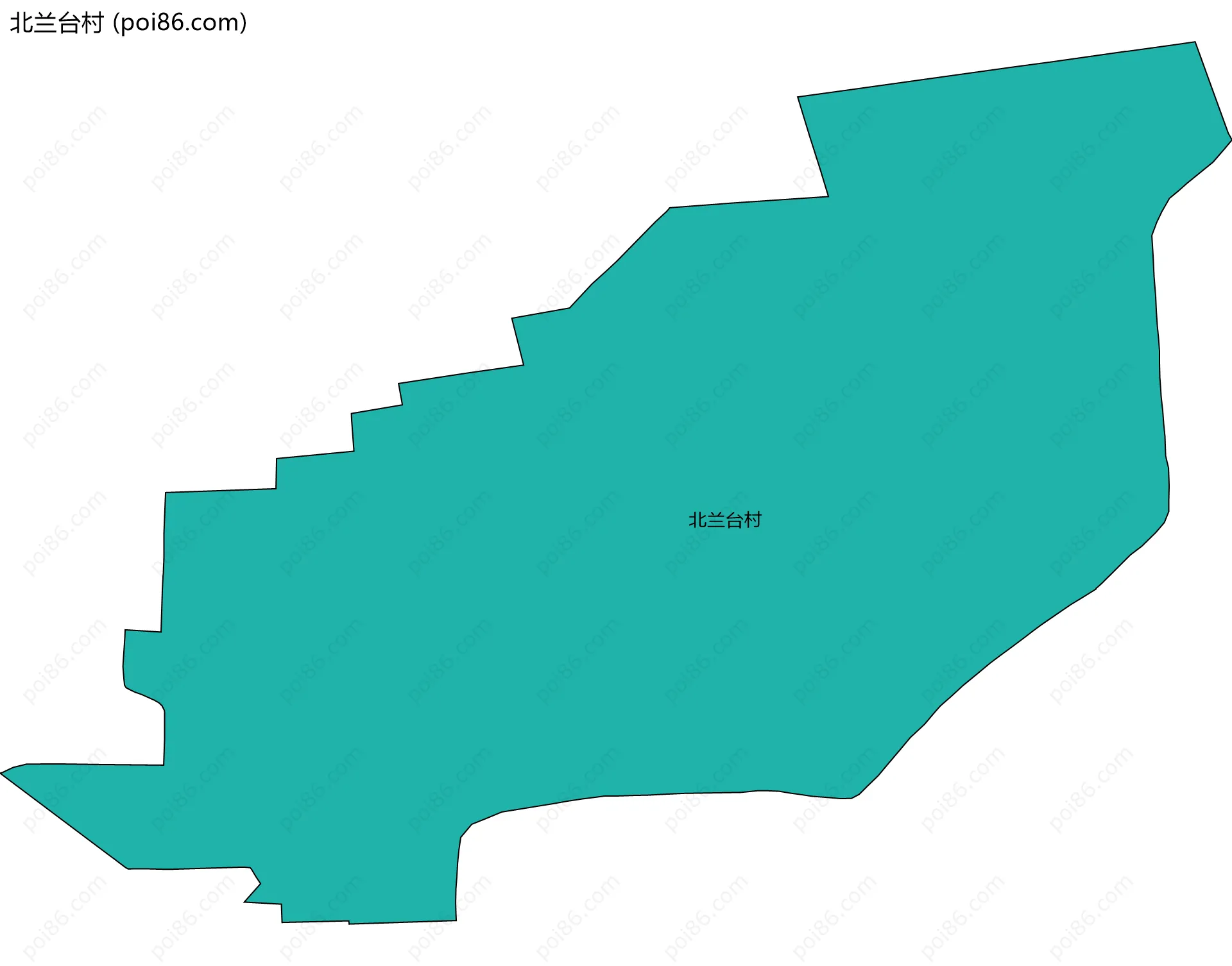 北兰台村边界地图