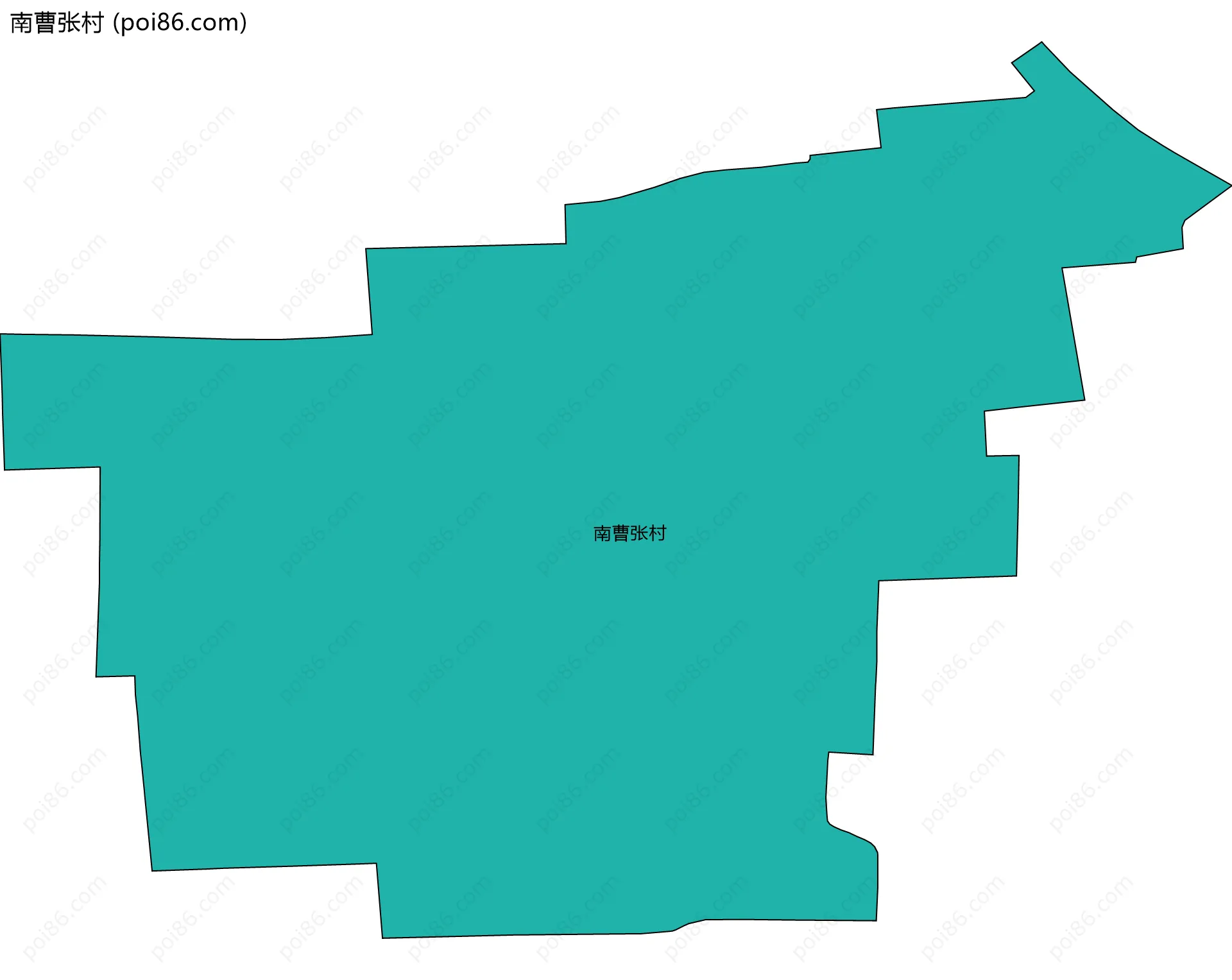 南曹张村边界地图