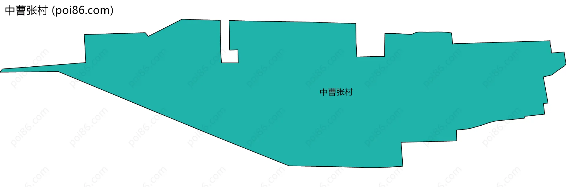 中曹张村边界地图