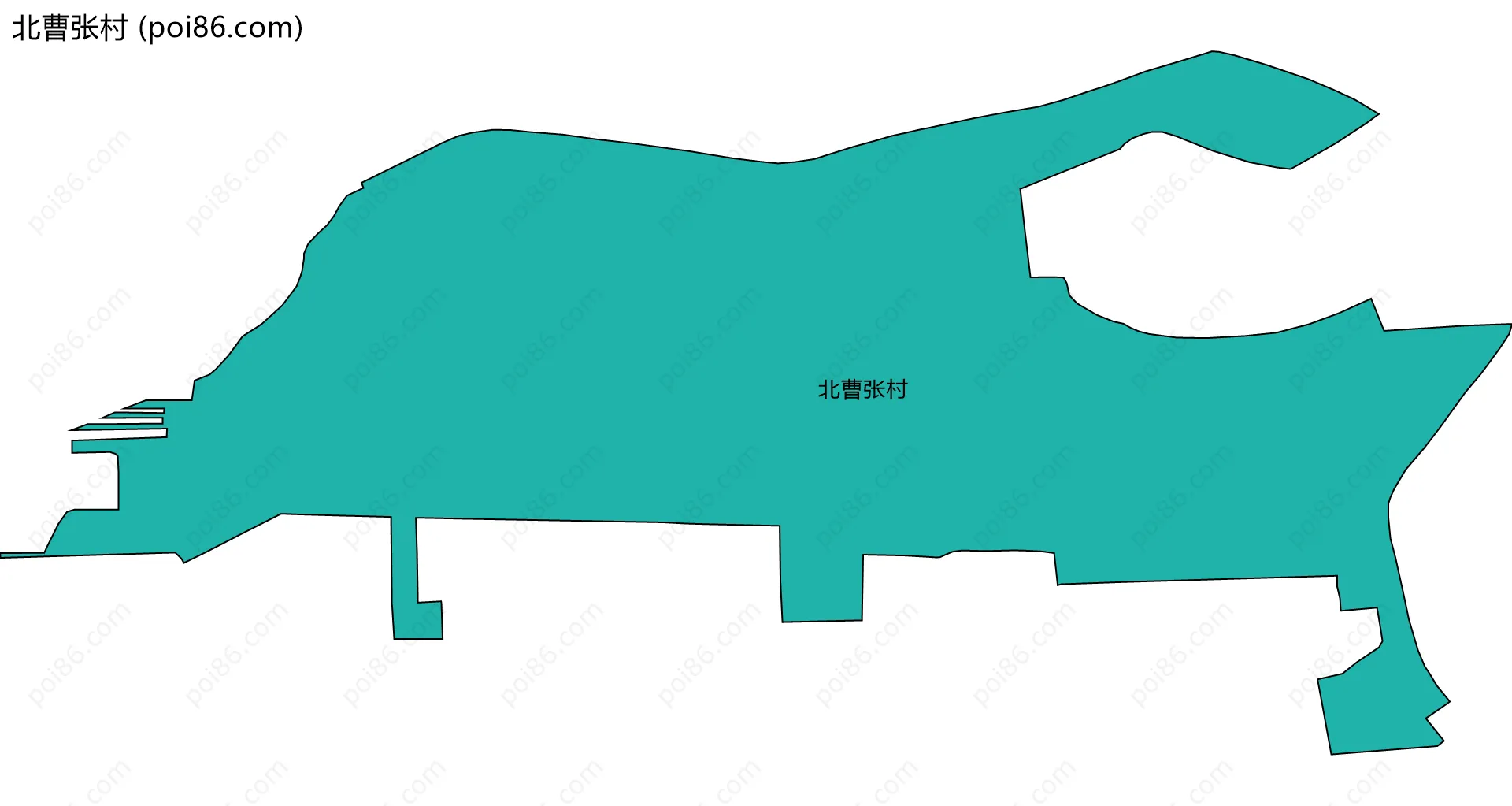 北曹张村边界地图