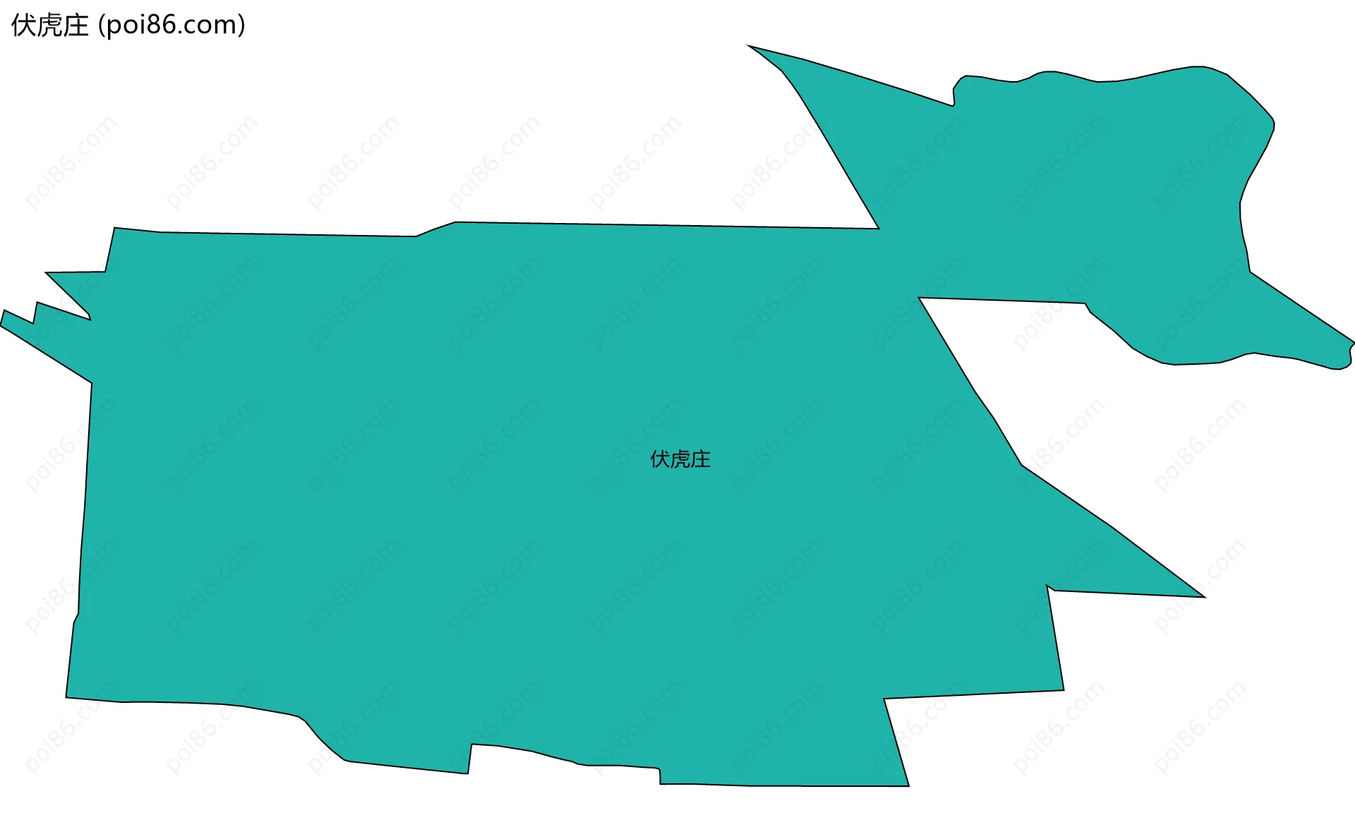 伏虎庄边界地图