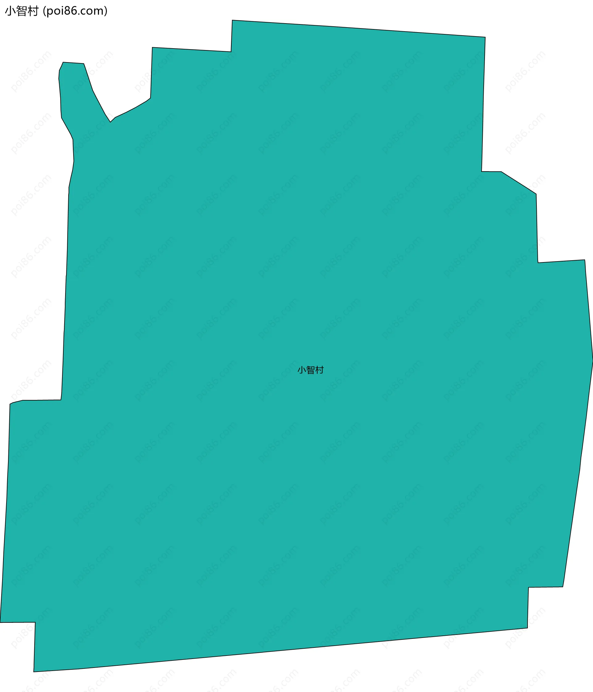 小智村边界地图