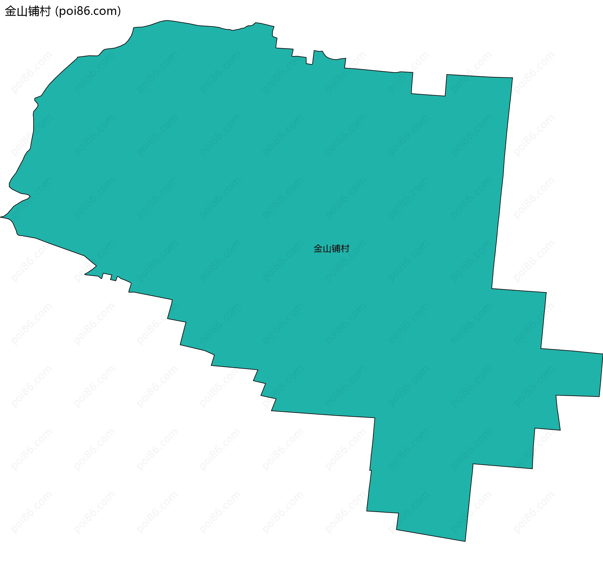 金山铺村边界地图