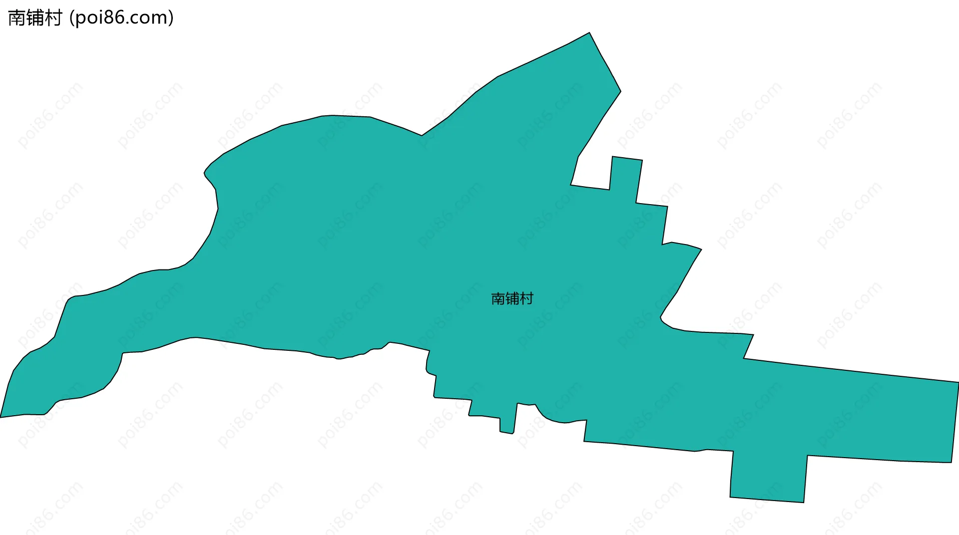 南铺村边界地图